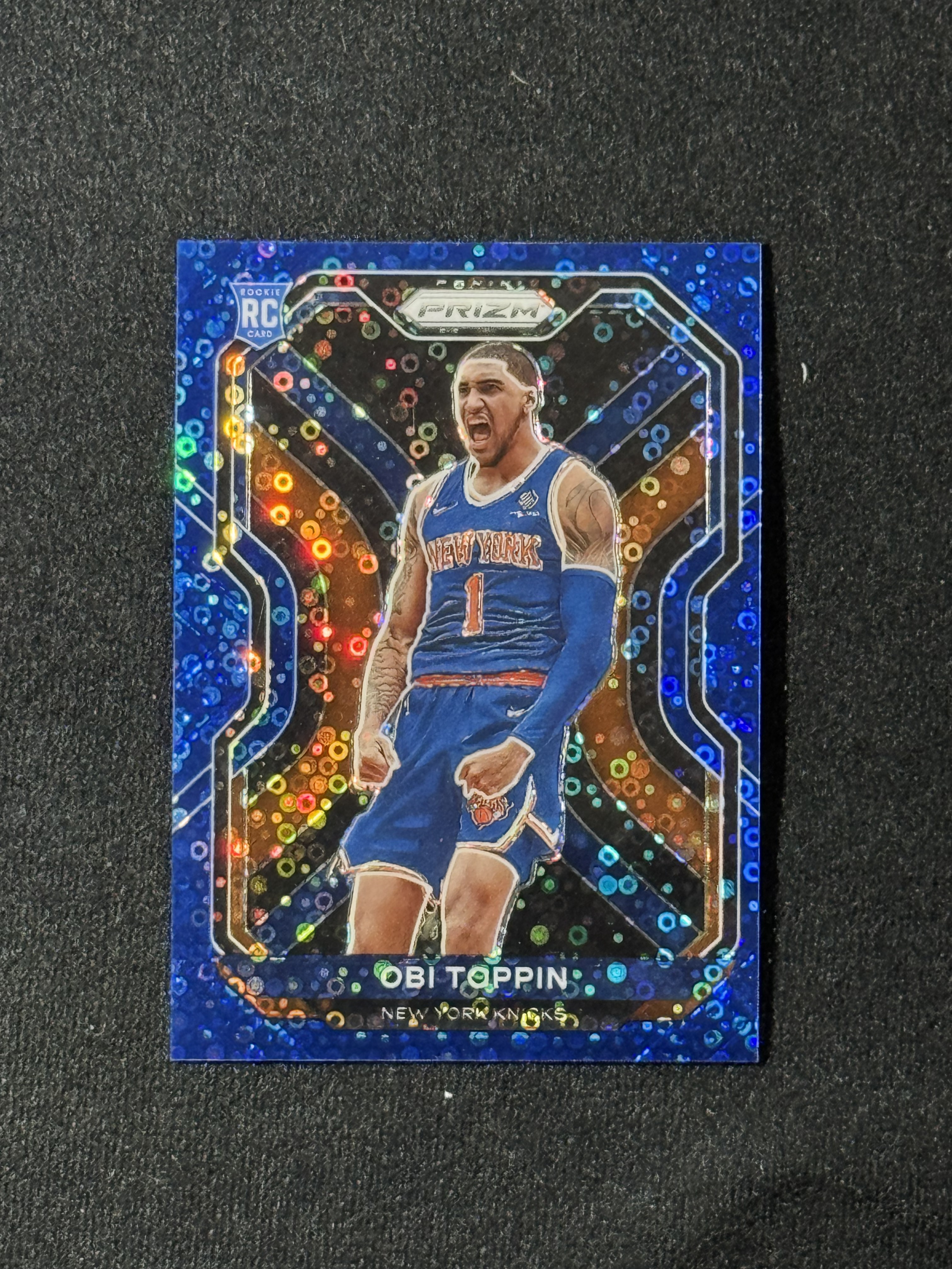 2020-21 Panini Prizm Obi Toppin RC 【扎克代卖】PZ 尼克斯新秀 奥比 托平 蓝泡泡 175编 瑕疵如图 投资必备