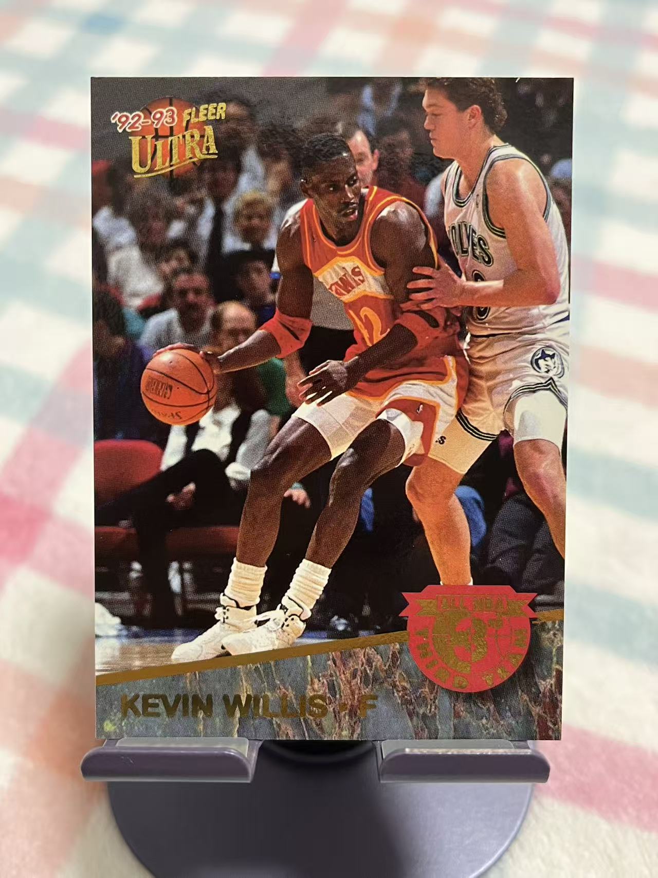 1992 Fleer Ultra Kevin Willis 凯文 威利斯 赛季最佳三阵【金色大理石 老卡 老特】老鹰 #784