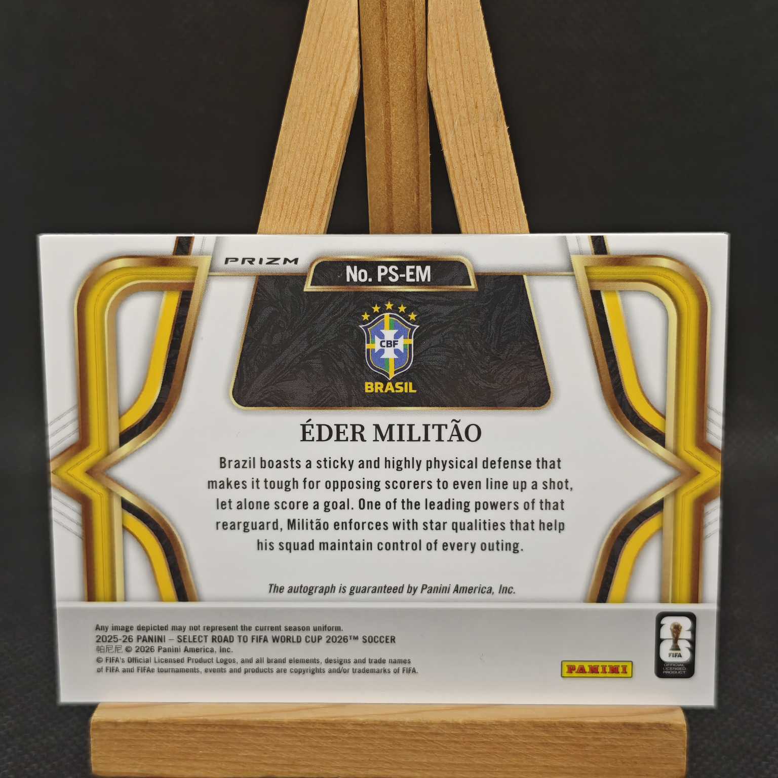 2025-26 【OT拍卖0手续】 Select Eder Militao 世界杯SE 埃德 米利唐 银折 签字 皇马 巴西 卡品如图 LZ086