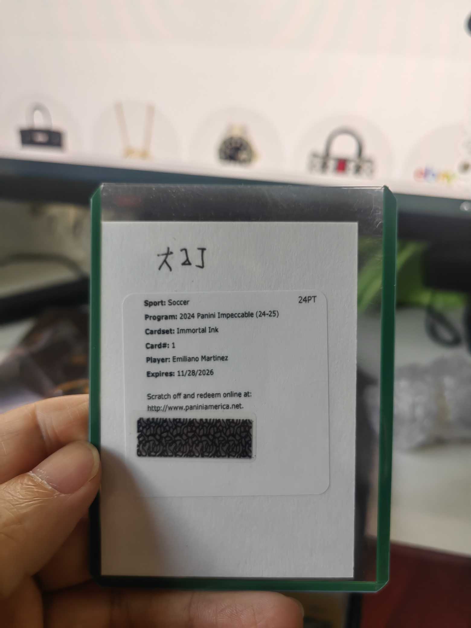 2025 Panini Impeccable Emiliano Martínez 阿根廷 门神 大马丁 马丁内斯 99编签字卡交换板 !!!