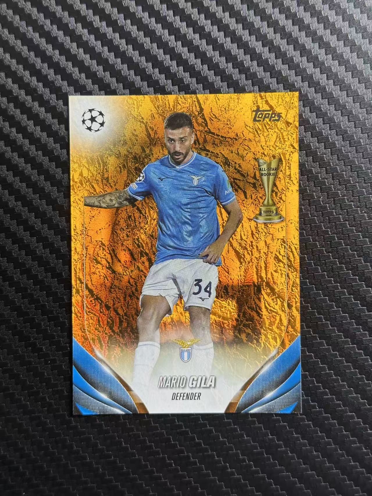 2024 Topps UCC mario gila 欧战 龙年碧玉 拉齐奥 希拉 橙玉折 03/25编 卡品如图 拍前看描述