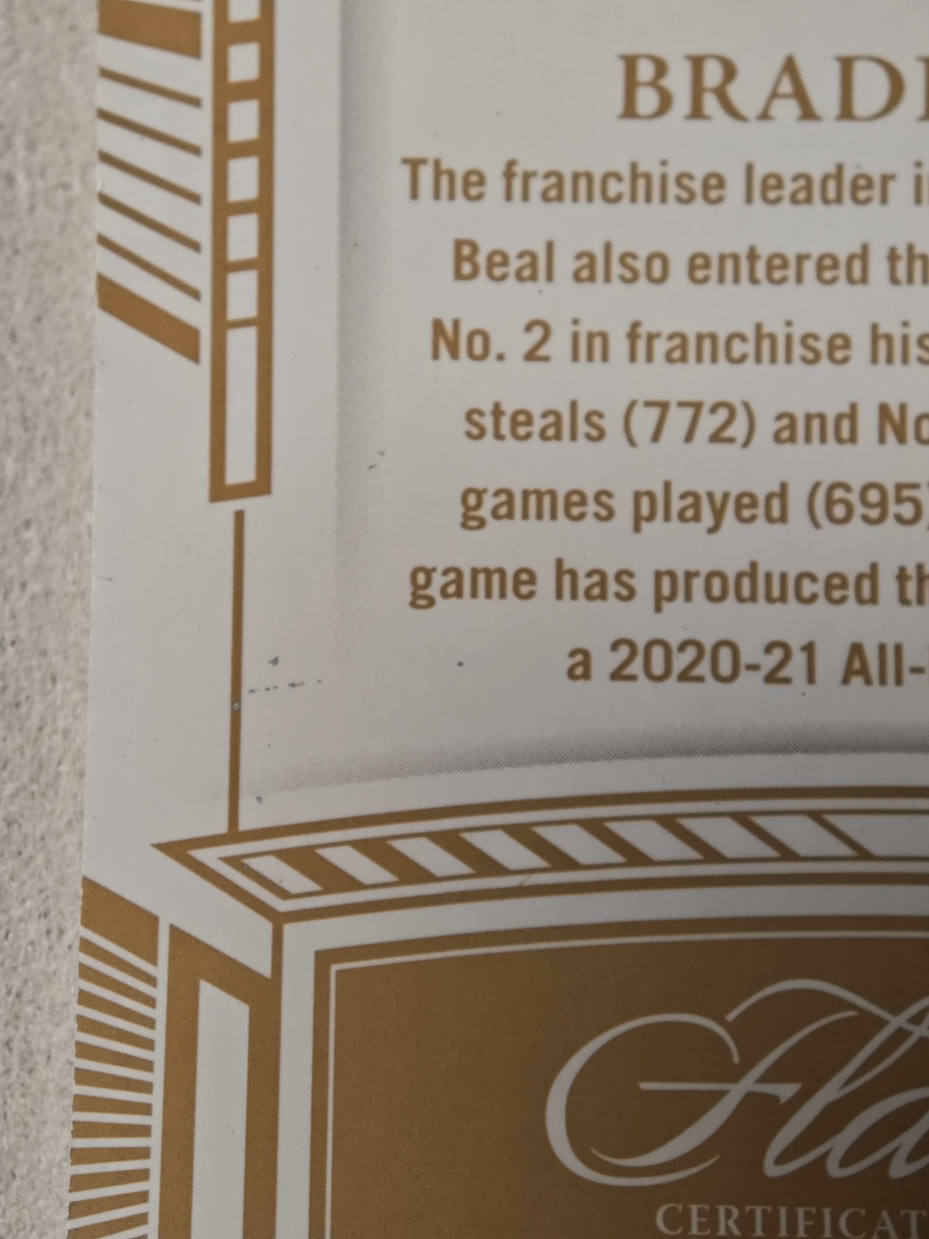 2022-23 Panini Flawless Bradley Beal 快船 布拉德利 比尔 手提 8编 低编 签字 哈登 伦纳德 队友 微瑕如图