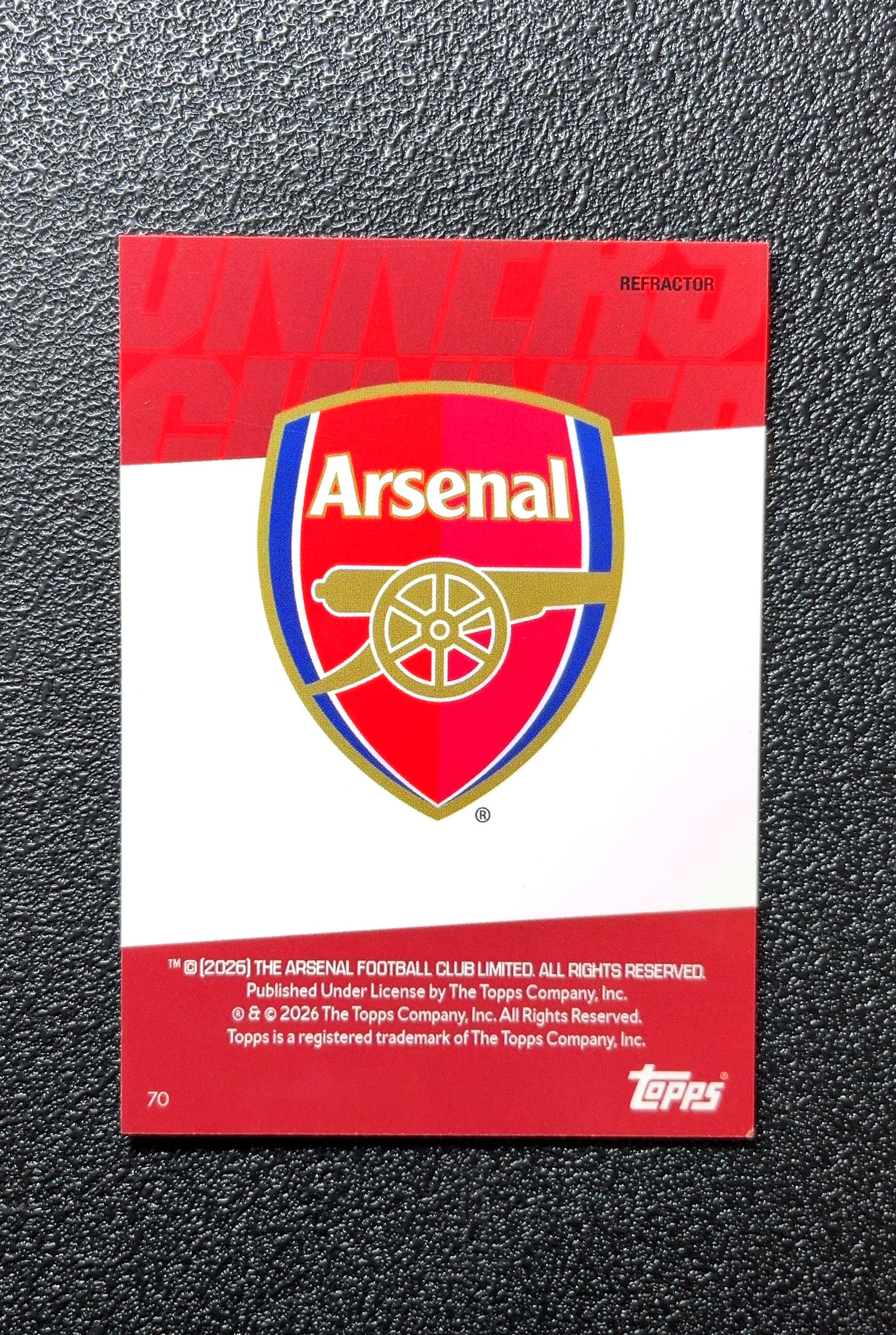 【岛屿拍卖】2026 Topps Chrome Refractor 折射卡 Gabriel Jesus 加布里埃尔·热苏斯 银折 折射 卡品如图 高价值 #70 Arsenal 0005#460