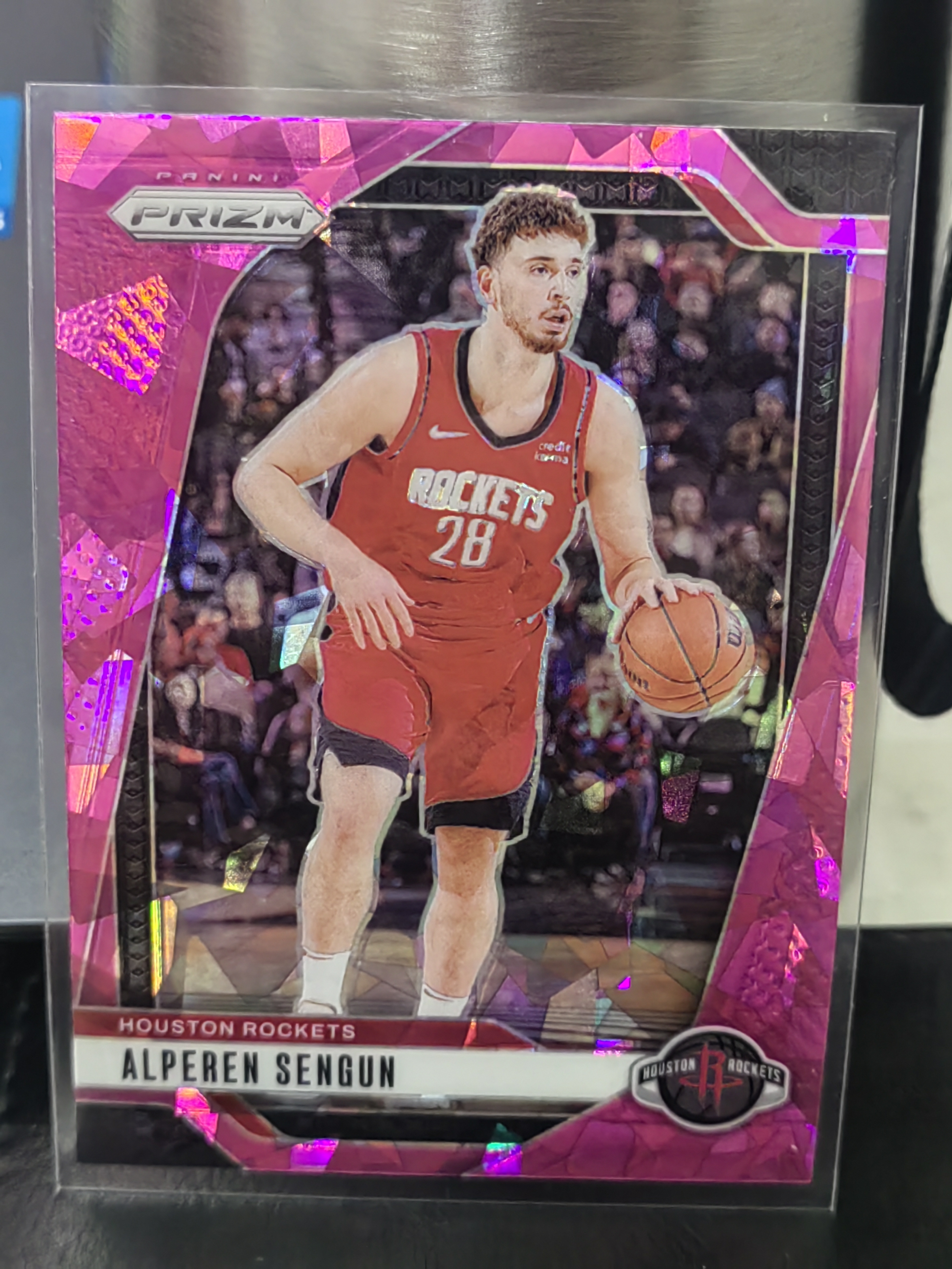 2024-25 Panini Prizm Alperen Şengün PZ 粉碎冰折 阿尔佩伦申京 火箭 篮 白边白角 不保卡品 卡品如图
