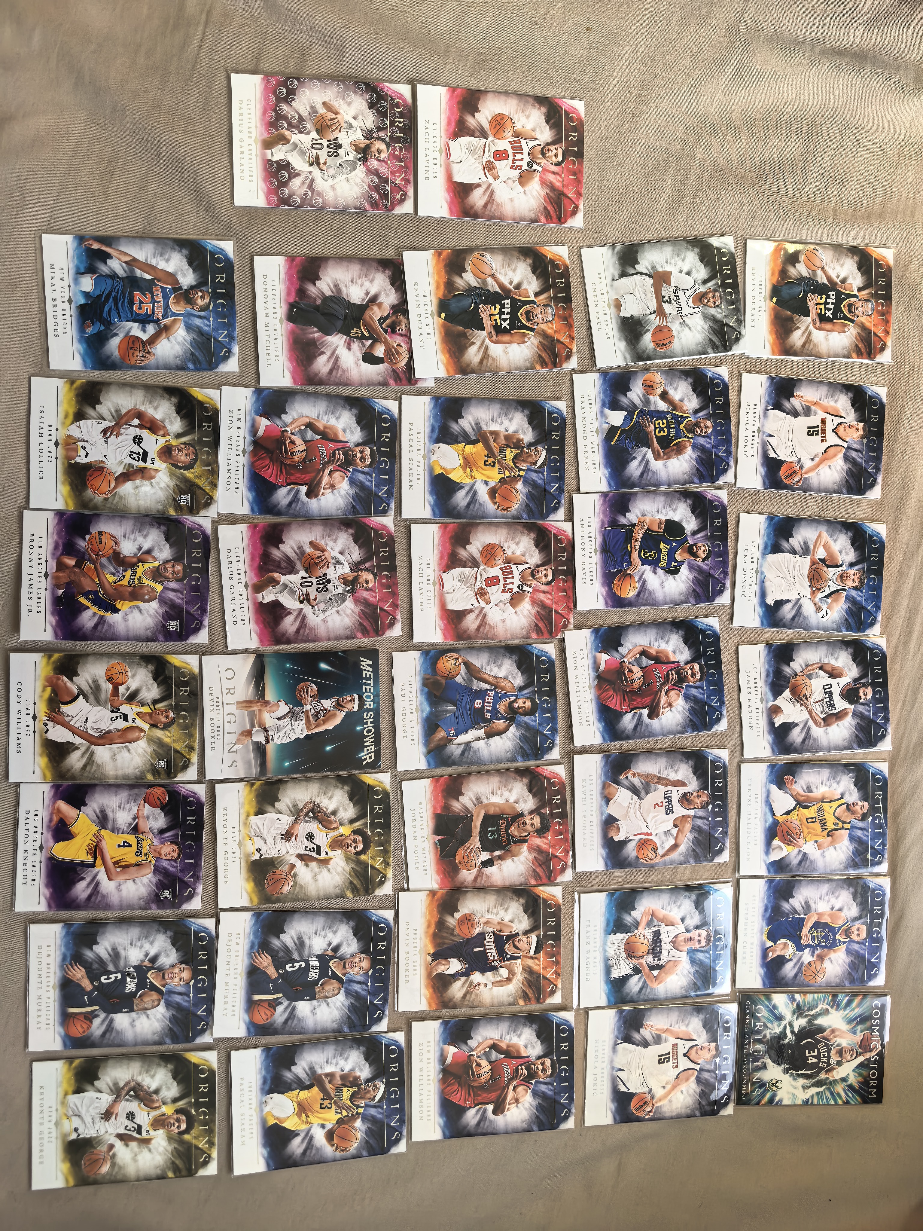 2024-25 Panini Origins Stephen Curry 起源 库里 东契奇 约基奇 哈登 杜兰特 小卡 泡椒 哈利伯顿 布克 字母哥 等37张lot卡品如图 收藏必备!