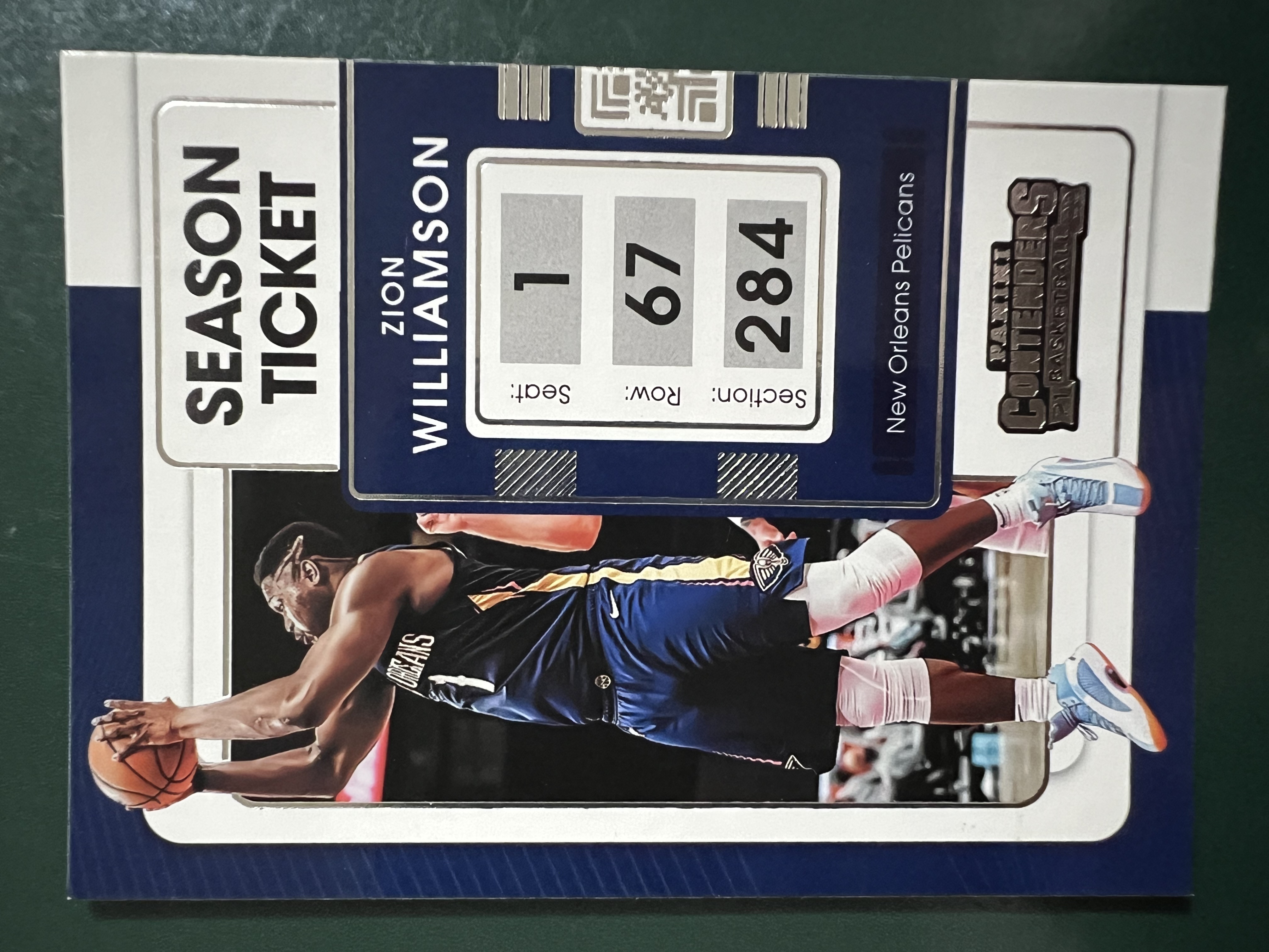 2021-22 Panini Contenders Zion Williamson #35 锡安 威廉姆斯 胖虎 鹈鹕 球票 Base 收藏凑套 卡品如图