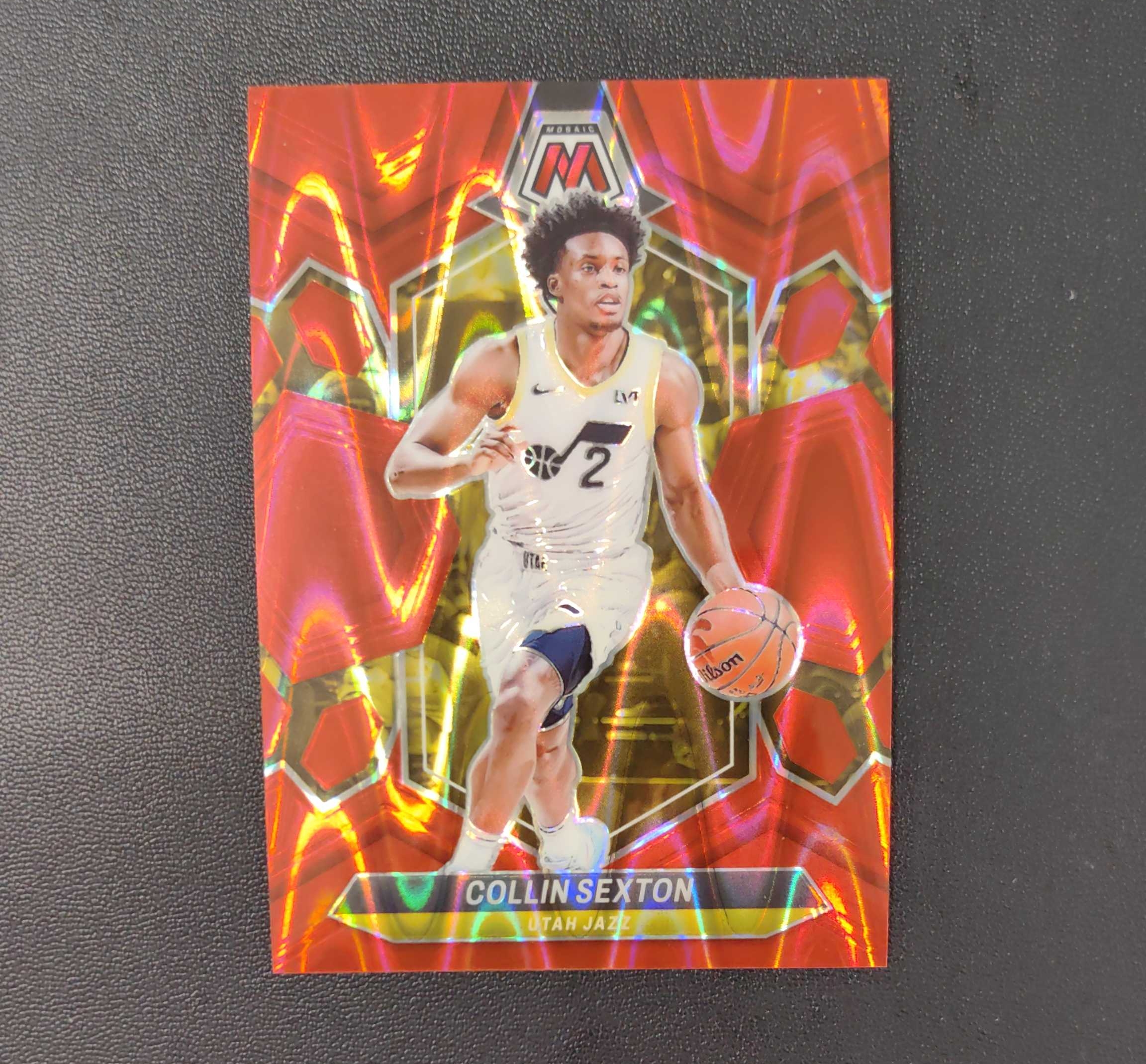 2023-24 Panini Mosaic Collin Sexton 爵士 科林 塞克斯顿 299编 红瀑布折 东契奇 sga 库里 文班亚马 詹姆斯 多张再拍