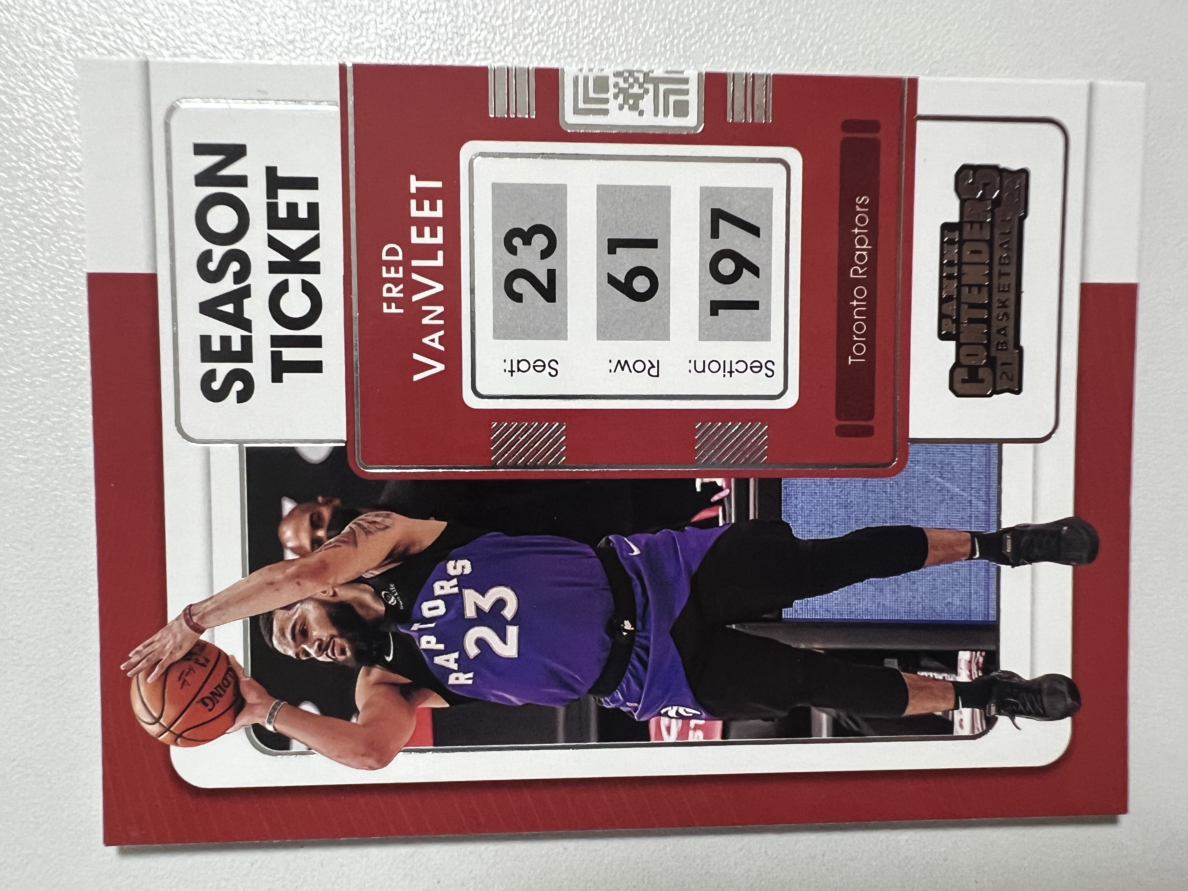 2021-22 Panini Contenders Fred VanVleet #11 范弗利特 猛龙 球票系列 base 收藏凑套 卡品如图