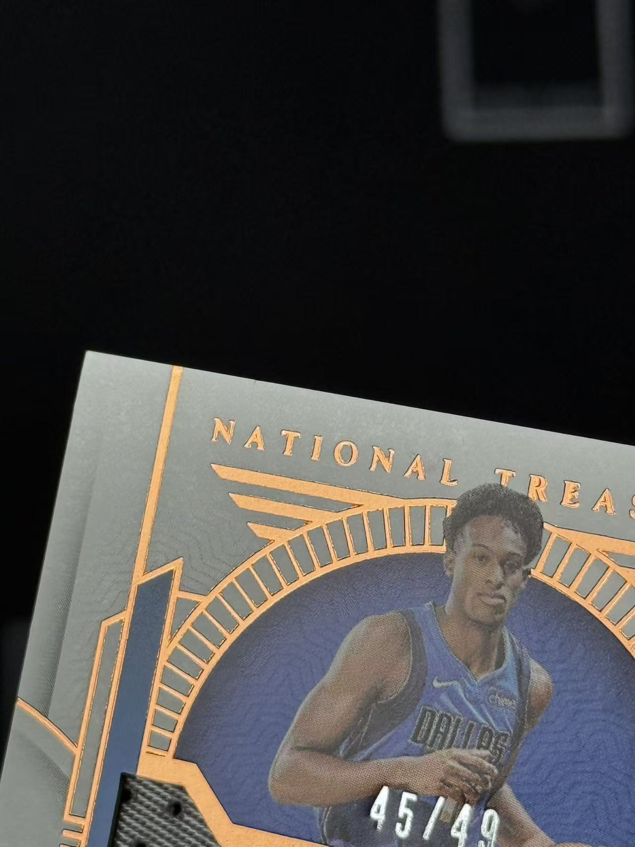 2023-24 Panini National Treasures Olivier Maxence Prosper RC 独行侠队 新秀 普罗斯珀 国宝 49编 RPA 暴力patch卡签 卡品看细图