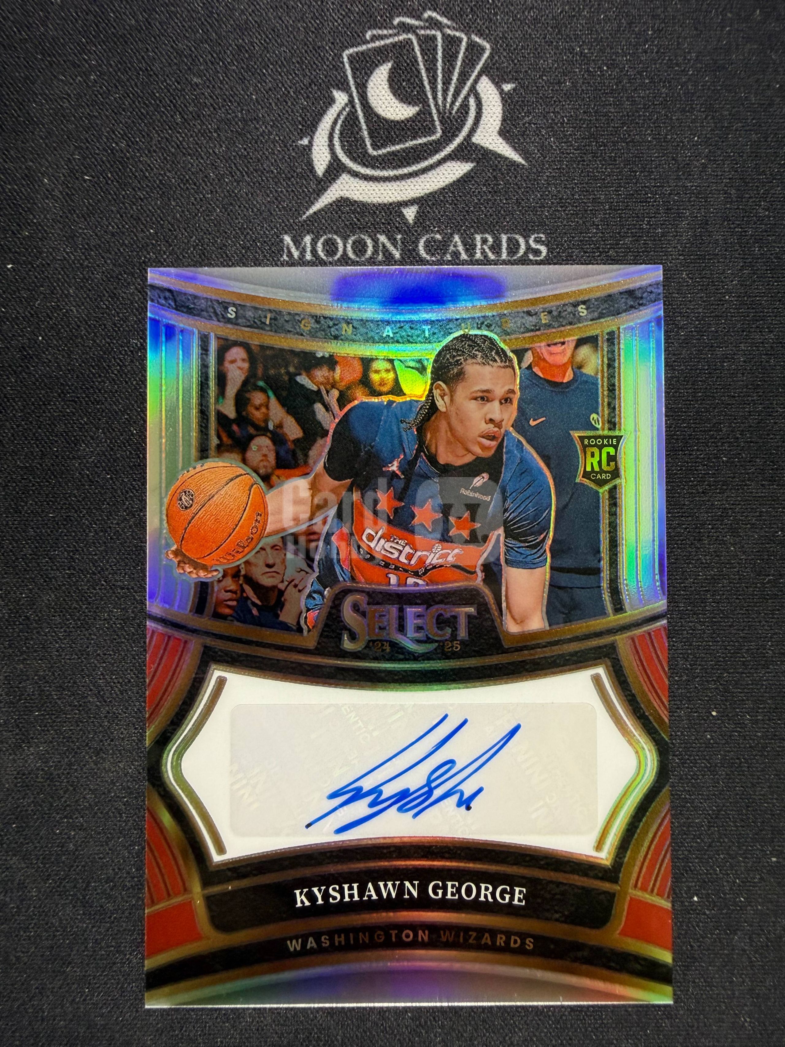 【梦卡拍卖】 2024-25 Panini select Kyshawn George 签字 基肖恩 乔治 新秀 银折 细节如图 #Ci# 三金小舅