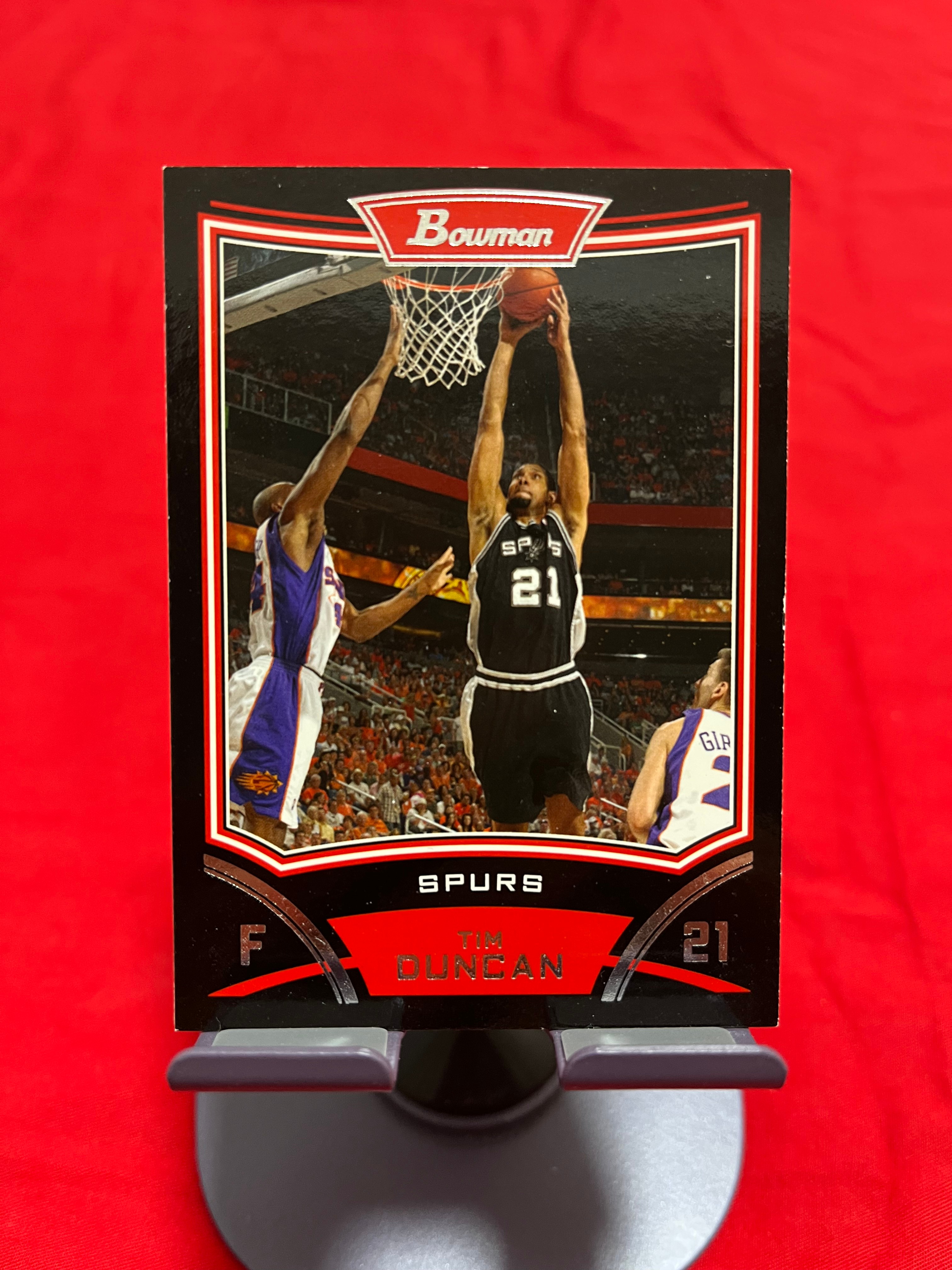 2008 Topps 老卡 老特 Tim Duncan 蒂姆 邓肯 石佛 马刺【复古设计 BOWMAN INSIDER】【边角瑕疵如图 介意勿拍】#1103