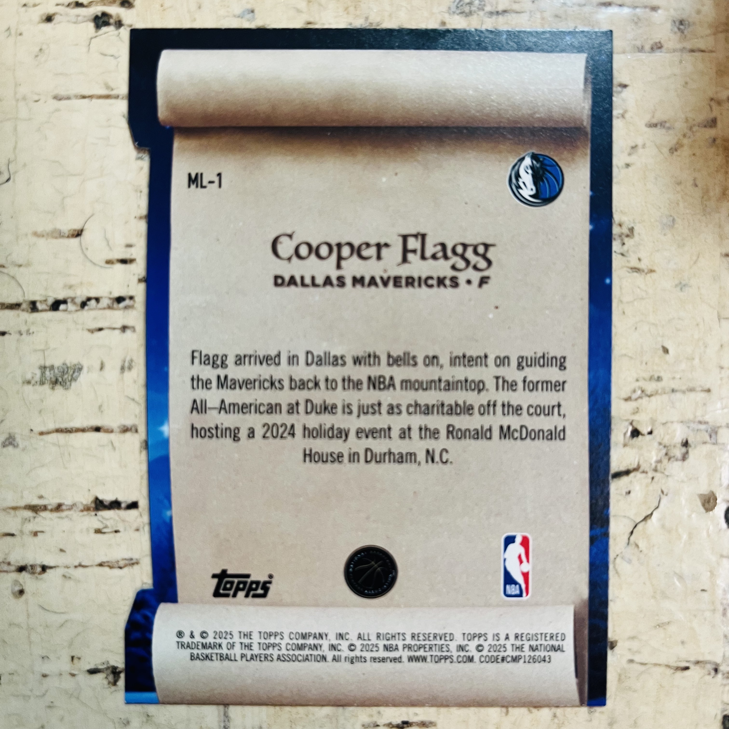 2025-26 Topps Flagship Cooper Flagg RC 新秀 独行侠 美国之子 库珀 弗拉格 正银折 银折射 holo折 第2张 异形 切割 数据 特卡【小卡迷拍卖 可累积半年】