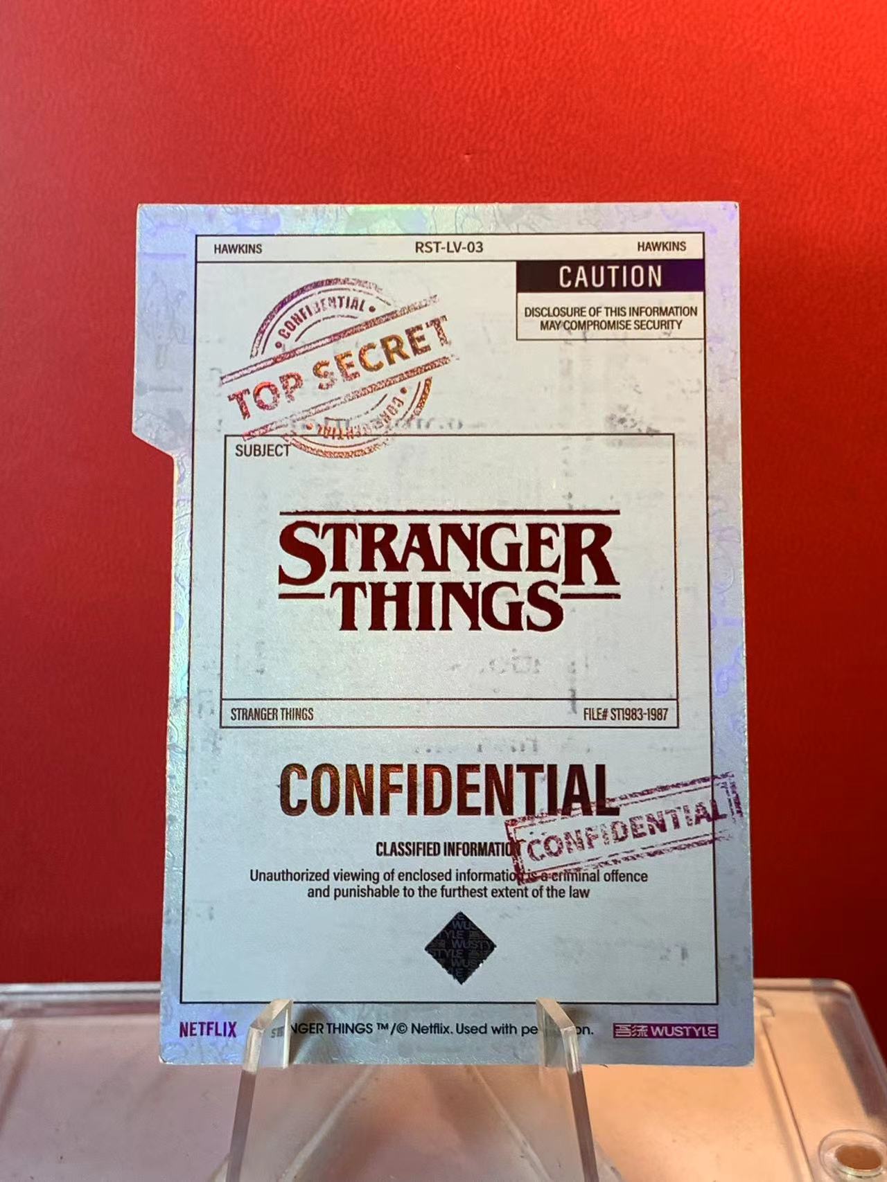 (詹叔代拍)2026 WUSTYLE Stranger Things 怪奇物语 Dustin Henderson 达斯汀 机密档案 四重变化版 i3