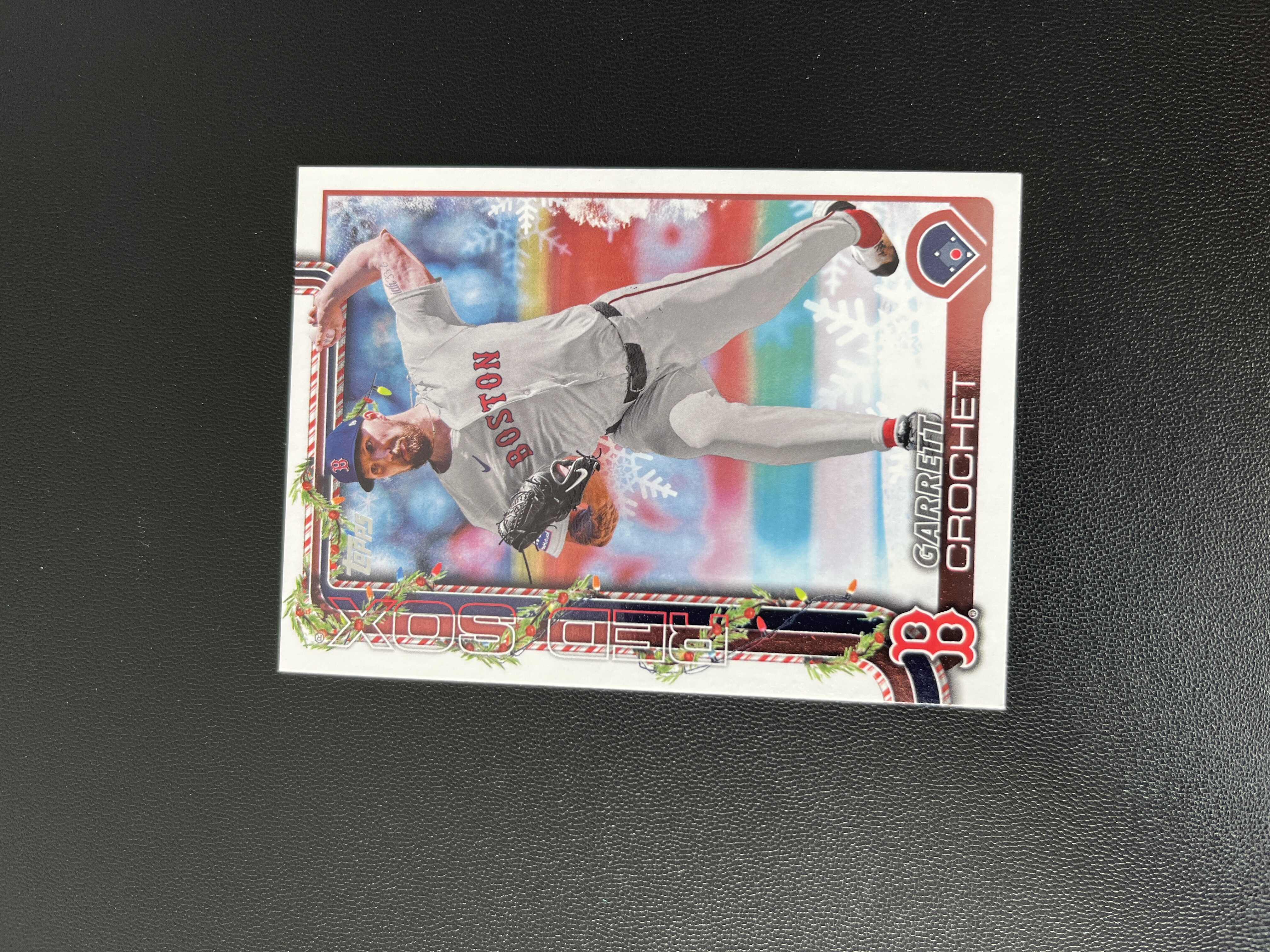 2025 Topps Holiday Garrett Crochet 【禄卡拍卖】假日包 盖瑞特 克罗谢特 红背变化版 波士顿红袜 10.31-光头-Z10