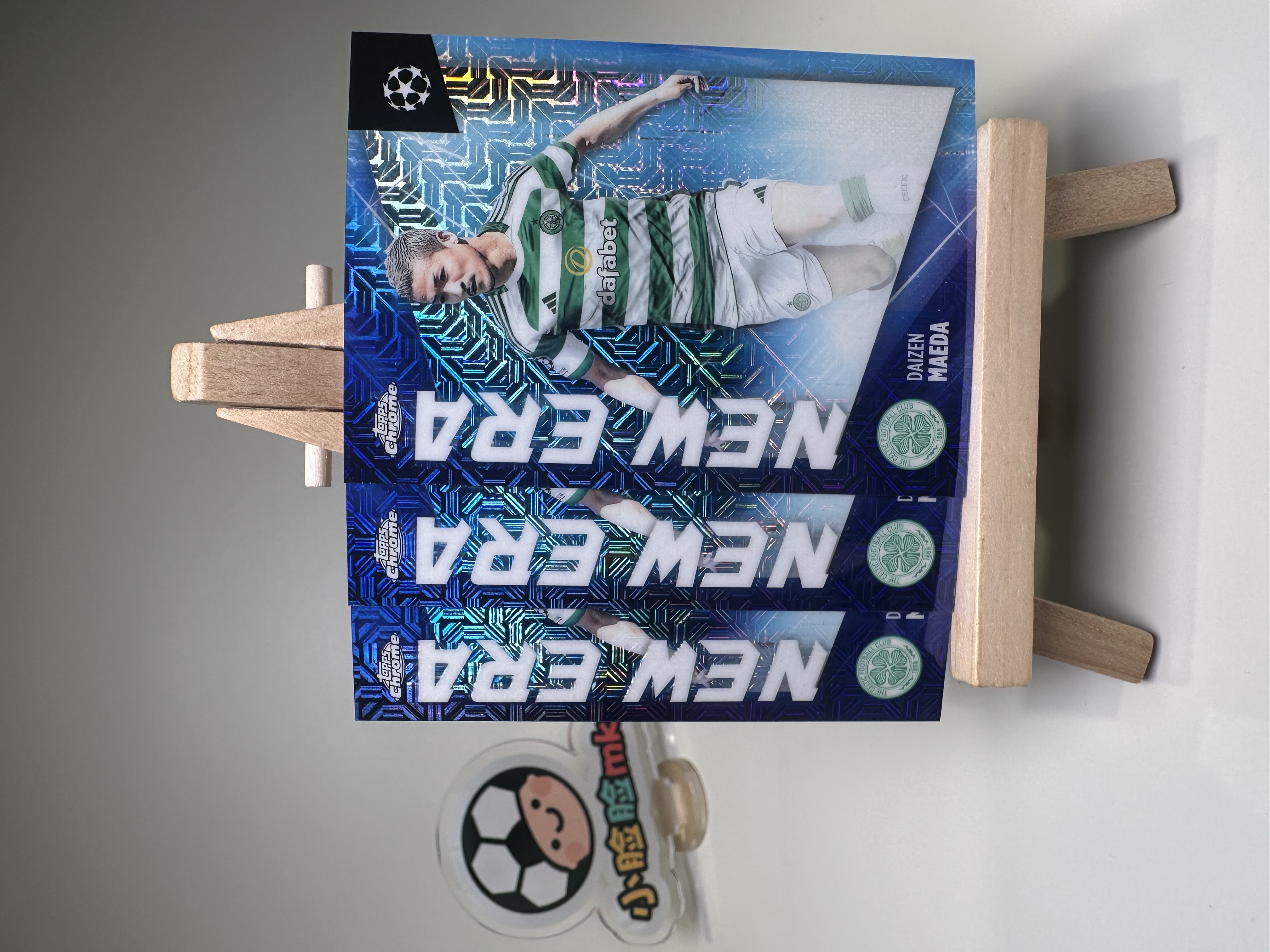 2024-25 Topps Chrome Daizen Maeda 欧冠日版TC 前田大然 凯尔特人 日本 Mojo折 折射 三张打包 LOT NewEra 新生代特卡 收藏必备 微瑕卡品如图