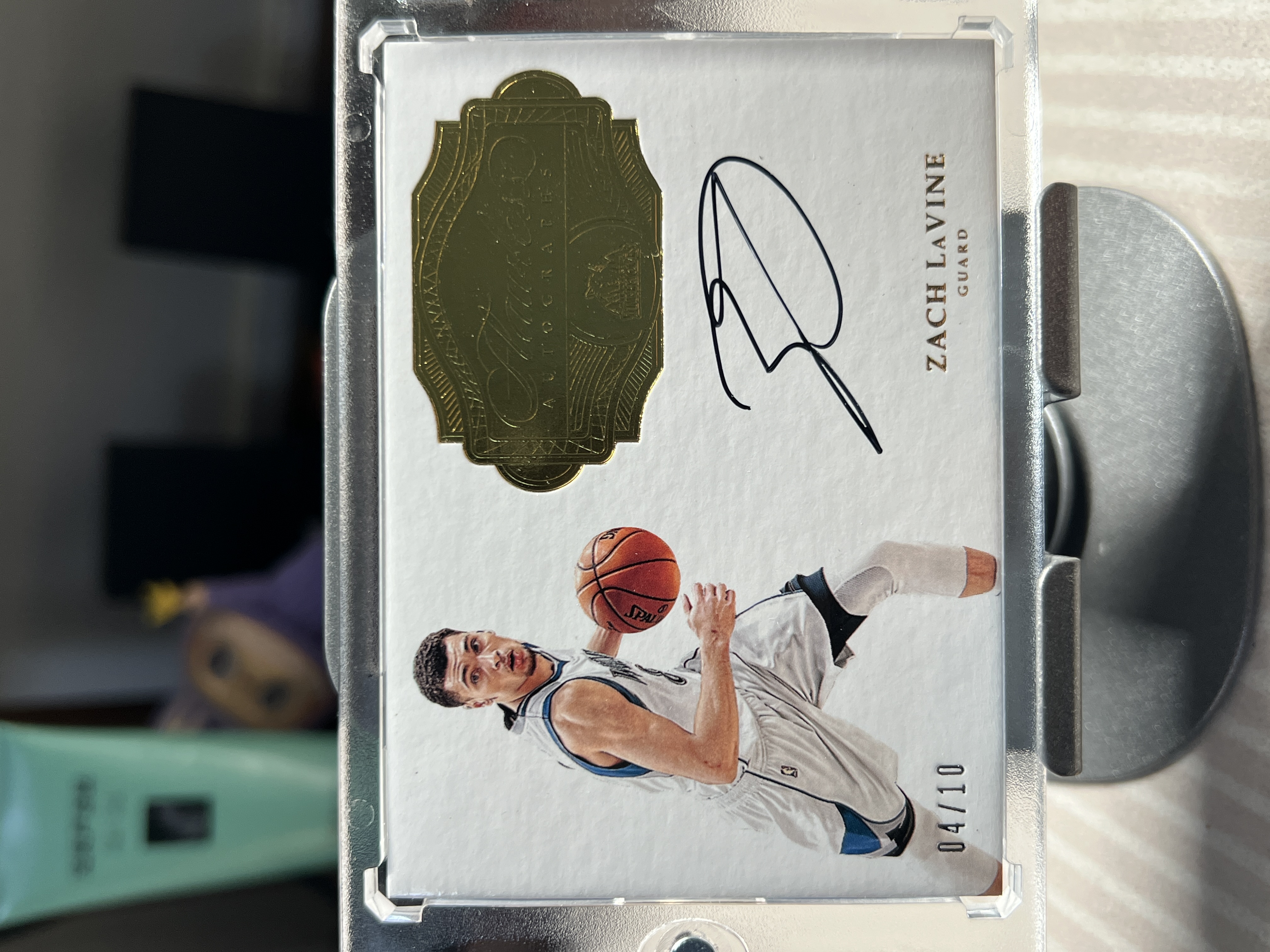2016-17 Panini Flawless Zach LaVine 扎克拉文 扣篮王 爆金 04/10编 签字 明尼苏达森林狼 手提系列