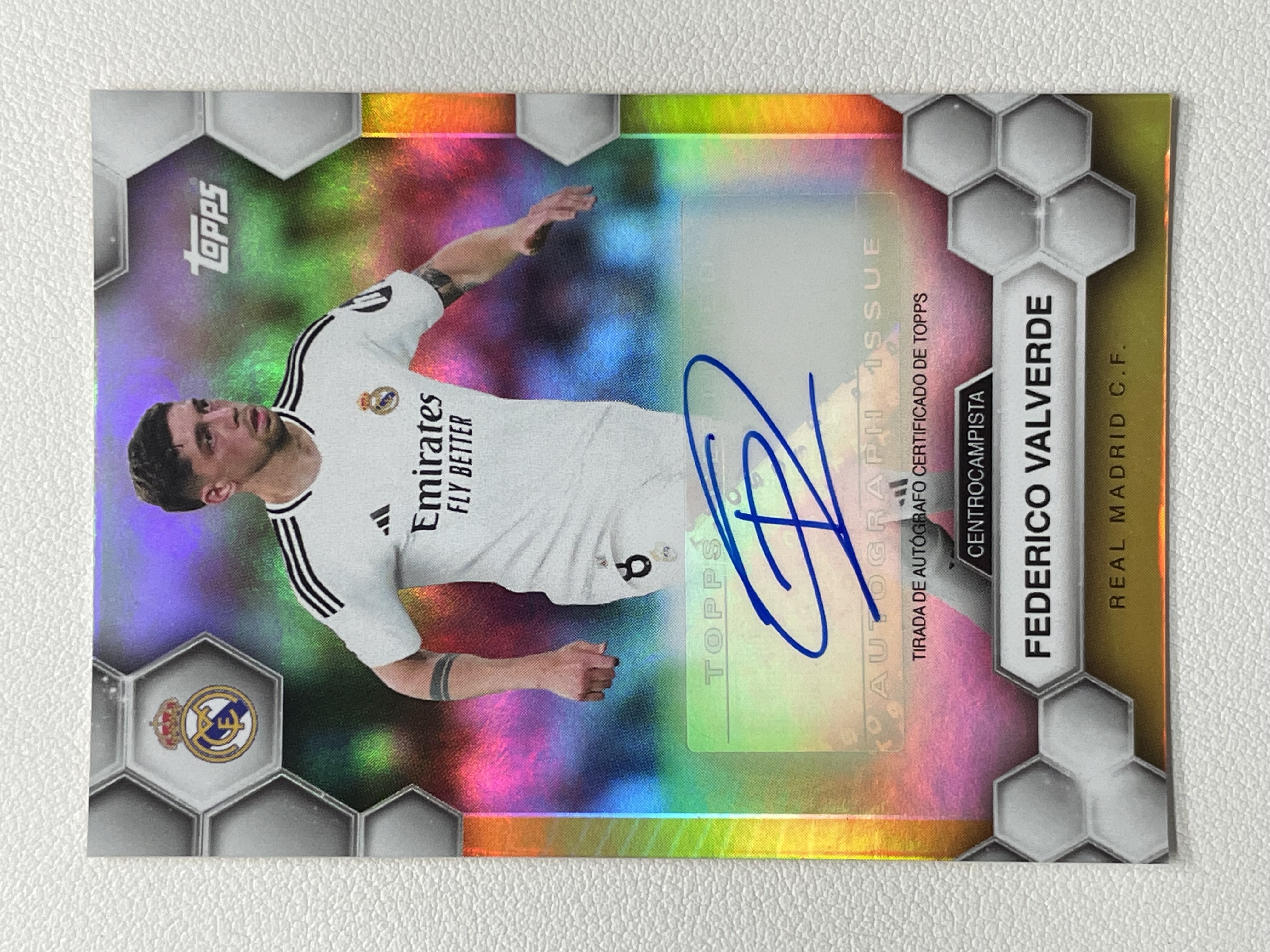 【天秤座代卖到卡预付85%】2024-25 Topps 皇马队盒 皇马 皇家马德里 Valverde 巴尔韦德 折射 签字 卡品如图 实卡好看 收藏必备※XU45