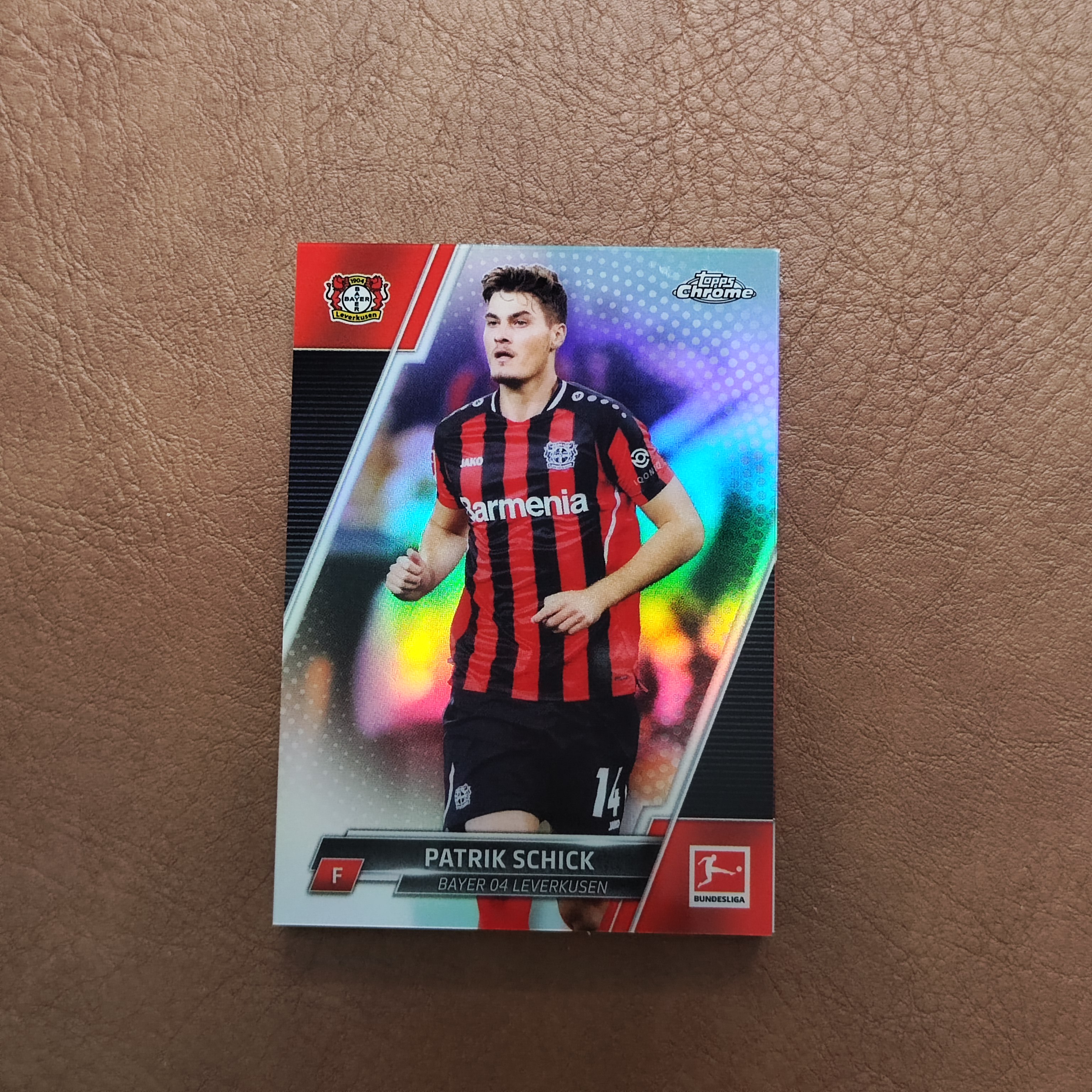 2022 【YM拍卖-代卖/回收】 Topps Chrome 德甲TC Patrik Schick 帕特里克 希克 勒沃库森  银折 Y0088