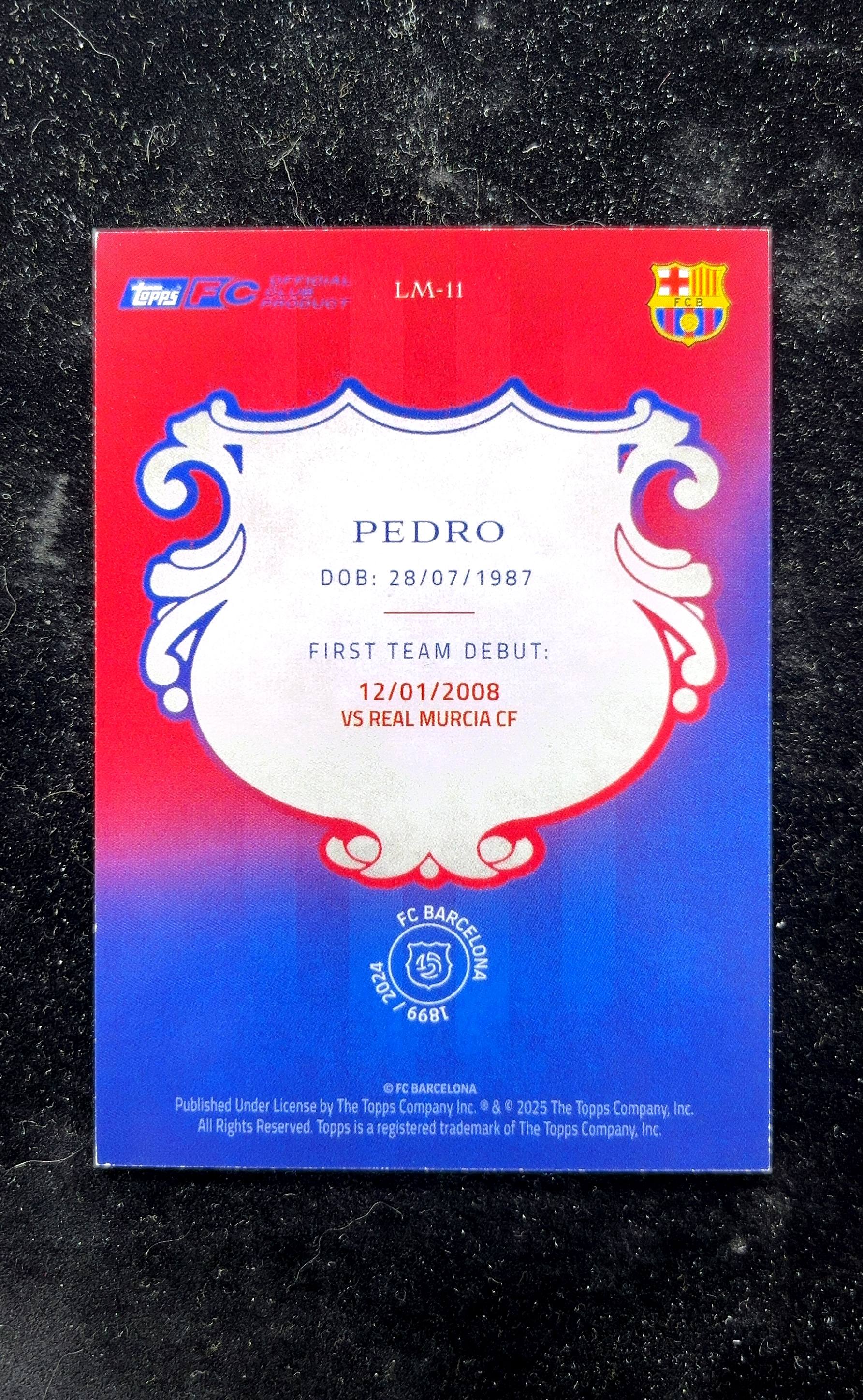 【小白1%代卖】2025 Topps 巴萨125周年队盒 La Masia拉玛西亚特卡 Pedro 佩德罗 新秀 RC 卡品如图 高价值 #LM-11 FC Barcelona 0626