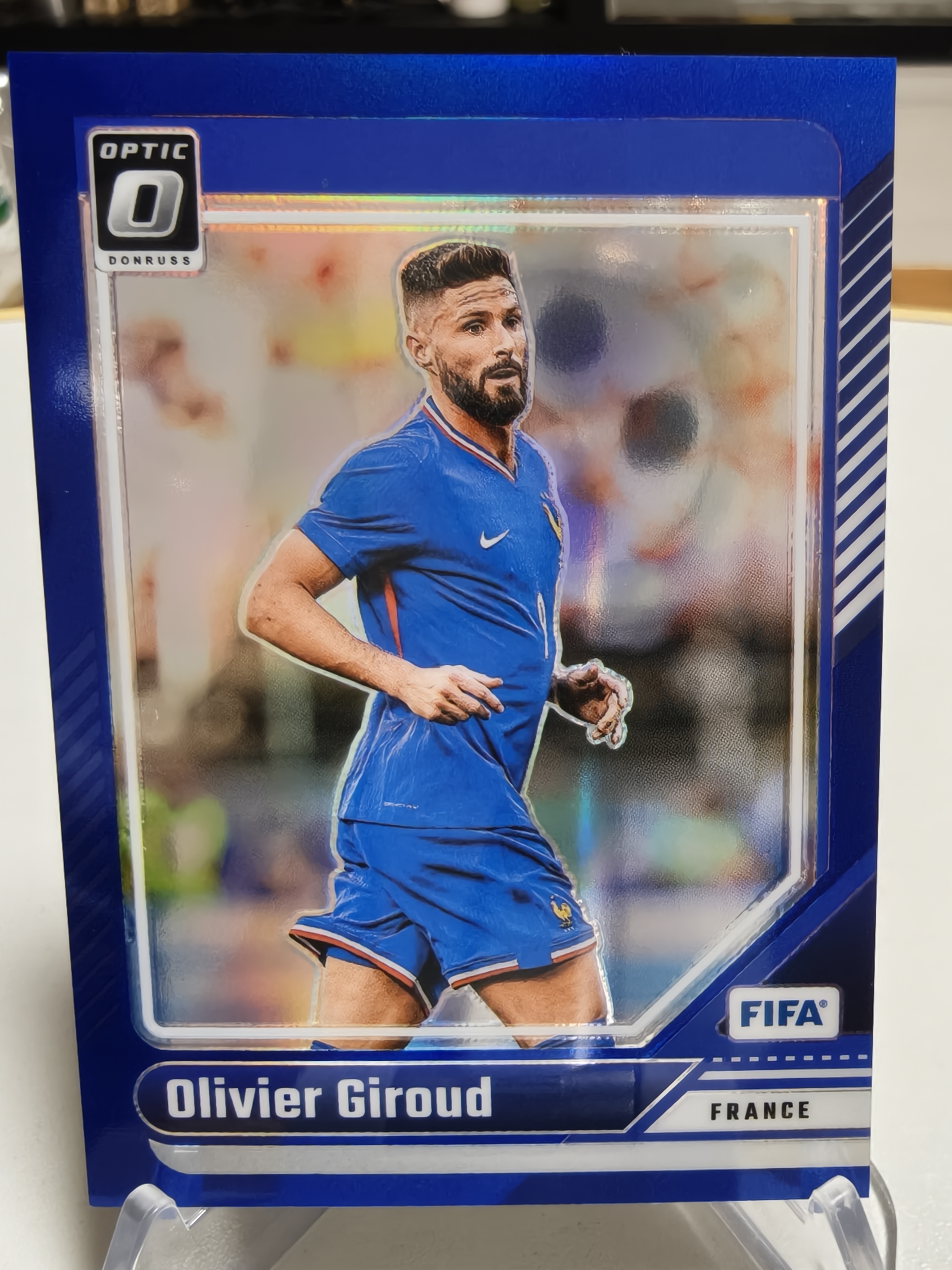 2024-25 panini donruss optic 杜蕾斯 Olivier Giroud 吉鲁 法国 FIFA 20/149编 蓝折 默认通行品相 细节如图 凑套 收藏必备【拍前务必看描述】