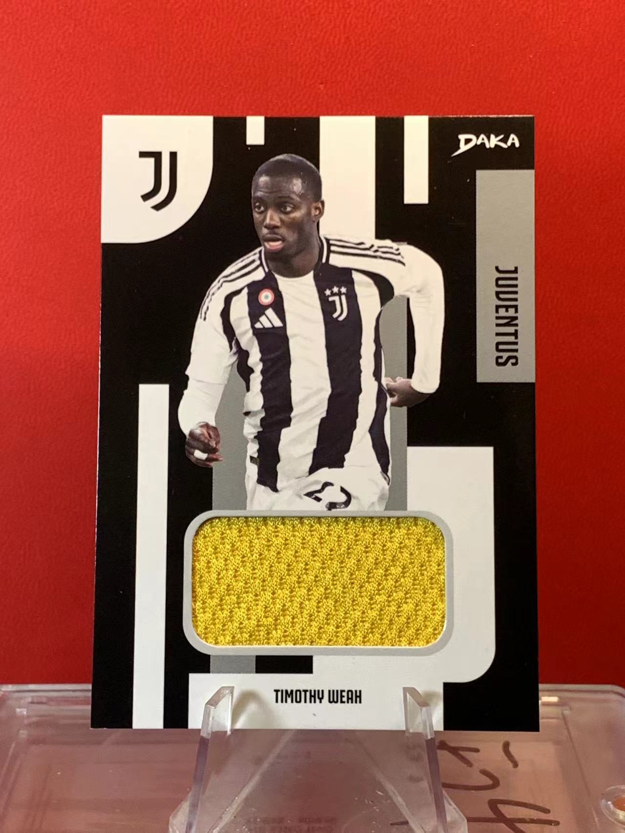 (詹叔代拍)2024-25 DAKA 达咖 尤文图斯 足球俱乐部 队盒 TIMOTHY WEAH 蒂莫西 维阿 尤文图斯 美国 球衣物料切割 卡品如图 顺丰寄付 泰山