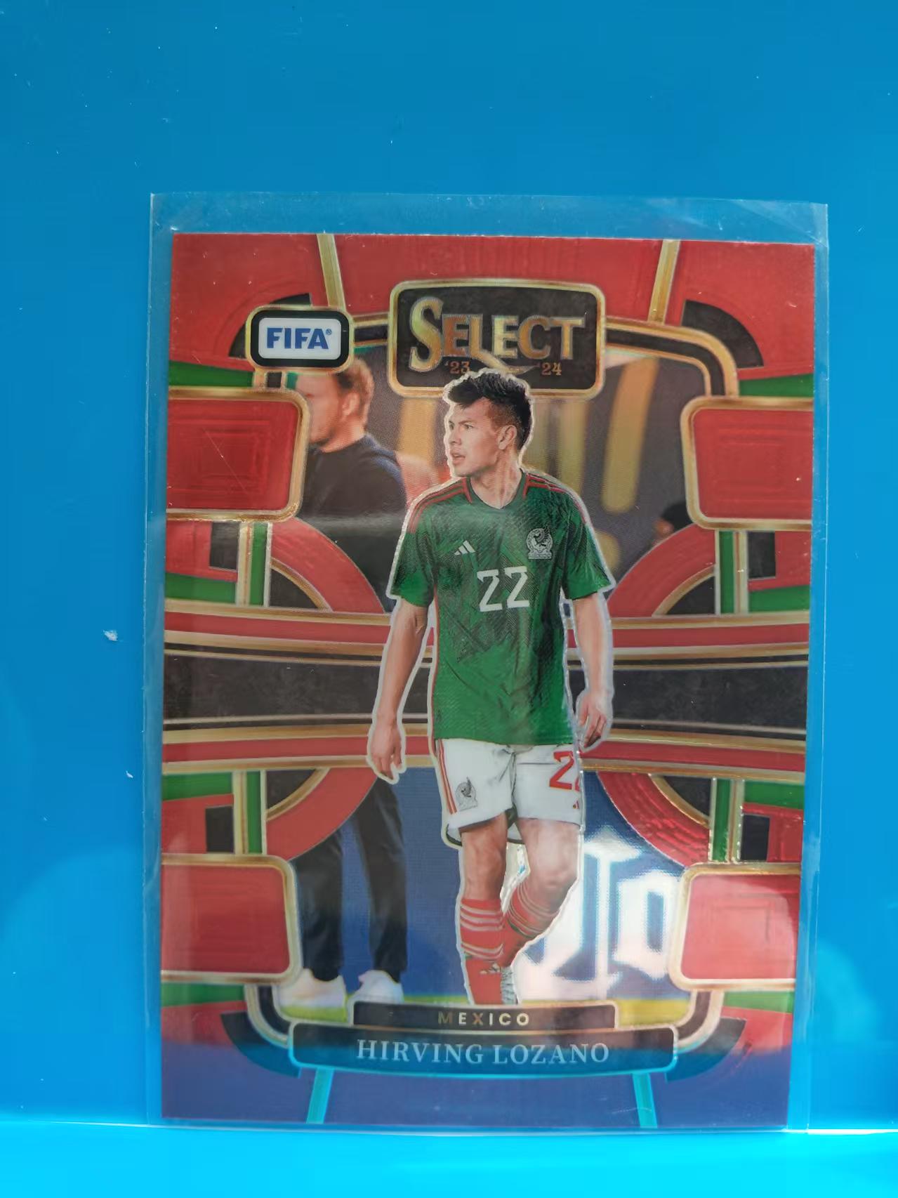2023-24 Panini Select hirving lozano 伊尔文 洛萨诺 墨西哥  红折 FIFA 卡品如图 W006B