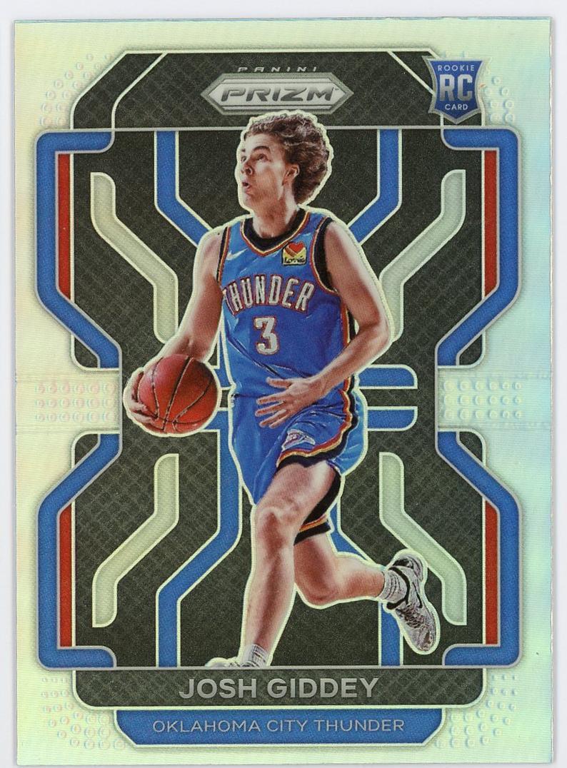 2021-22 Panini Prizm Josh Giddey RC 约什吉迪 新秀 pz 正银折 折射 雷霆 卡品如图 0MJ9