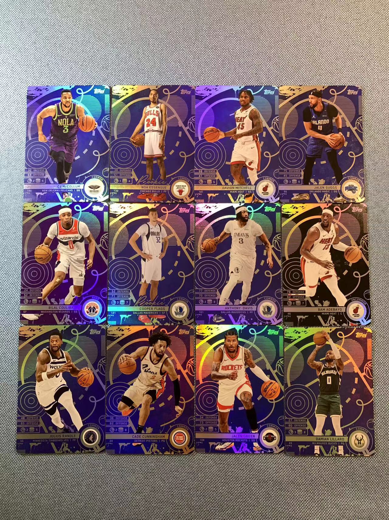 (詹叔代拍)2025-26 topps attax 游戏版 卡游联名 cc坎宁安 弗拉格 杰伦格林 利拉德 阿德巴约等 特卡 折射 一图多张打包 顺丰寄付 i3