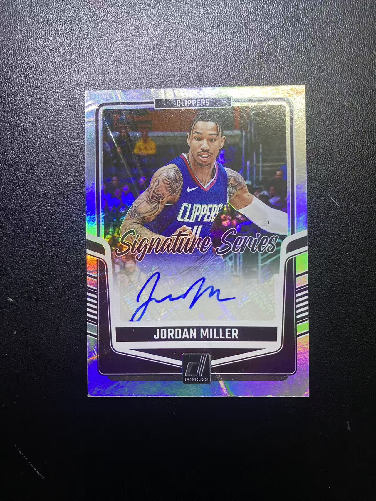 2024-25 Panini Donruss Jordan Miller 快船 乔丹 米勒 杜蕾斯 折射 签字 瑕疵如图 介意勿拍 卡品如图 dm