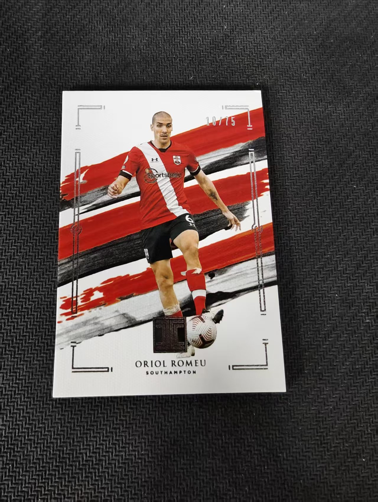 【可合并,不累计】2020-21 Panini Impeccable Oriol Romeu 英超小真金 南安普顿 罗梅乌 75编 边角瑕疵
