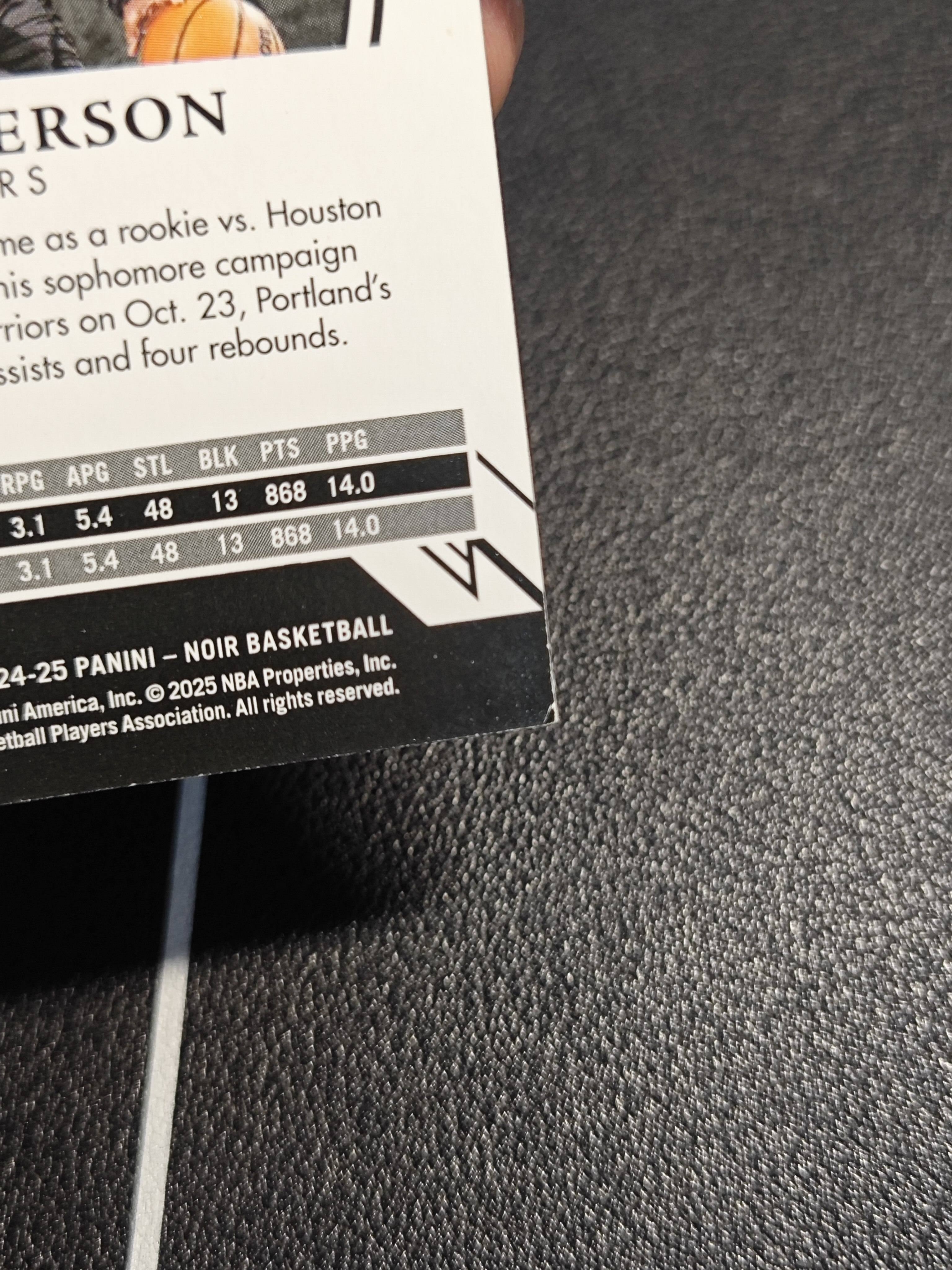 【KAKA】2024-25 Panini Noir Scoot Henderson 诺尔 开拓者 斯库特 亨德森 25编 紫平行 轻印如图 景艺