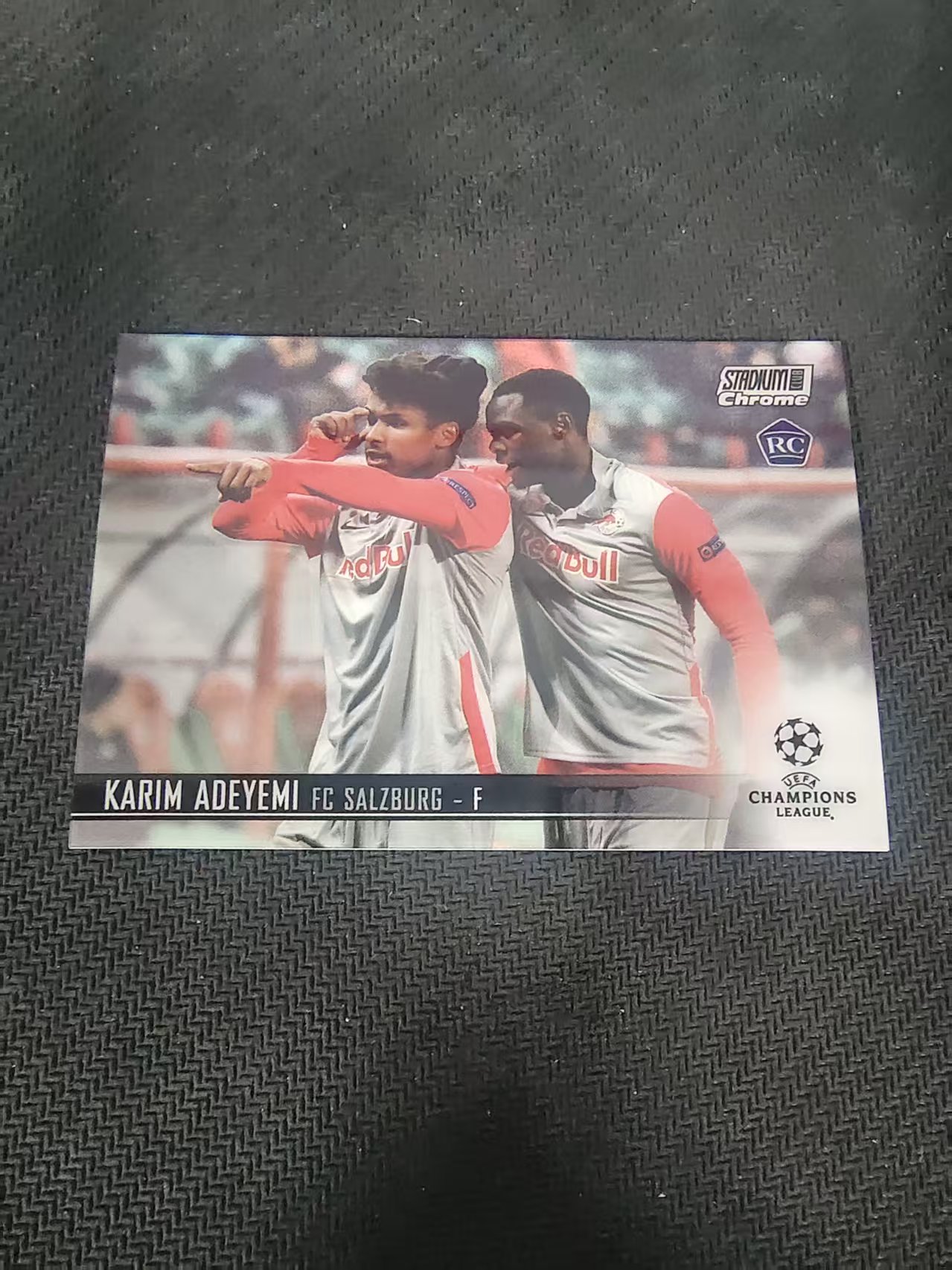 【可合并,不累计】2021 Topps Stadium Club Chrome Karim Adeyemi RC 阿德耶米 新秀 竞技场 欧冠 划痕 边角瑕疵 #20