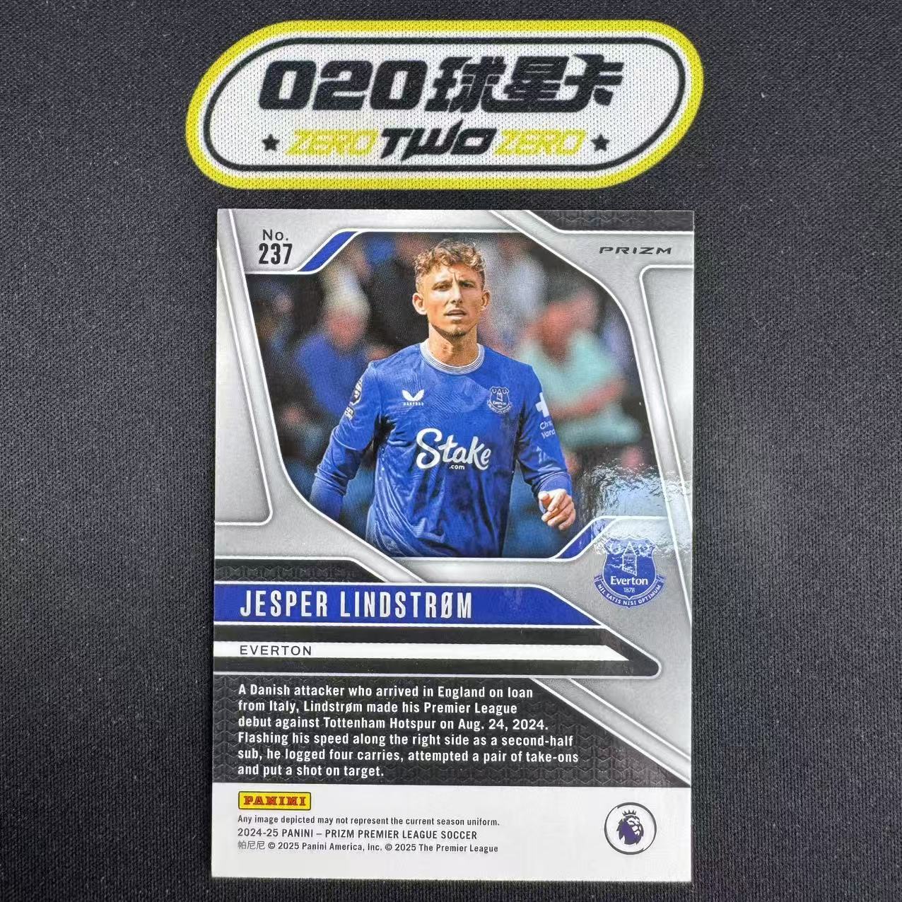 2024-25 Panini Prizm Jesper Lindstrom 英超Prizm 林德斯特罗姆 起源折 大比例折射 埃弗顿(纪)