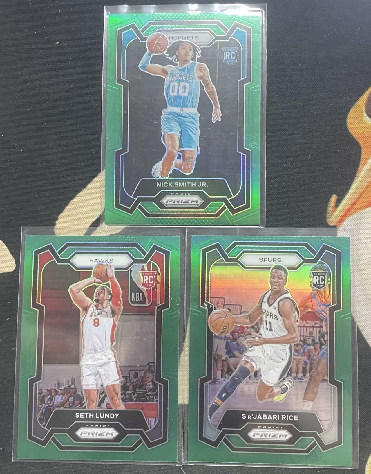 2023-24 Panini Prizm Nick Smith Jr. 小尼克·史密斯 贾巴里·莱斯 塞斯·伦迪 rc 新秀年 绿折 折射 打包 适合彩虹 值得收藏(猴子卡社)