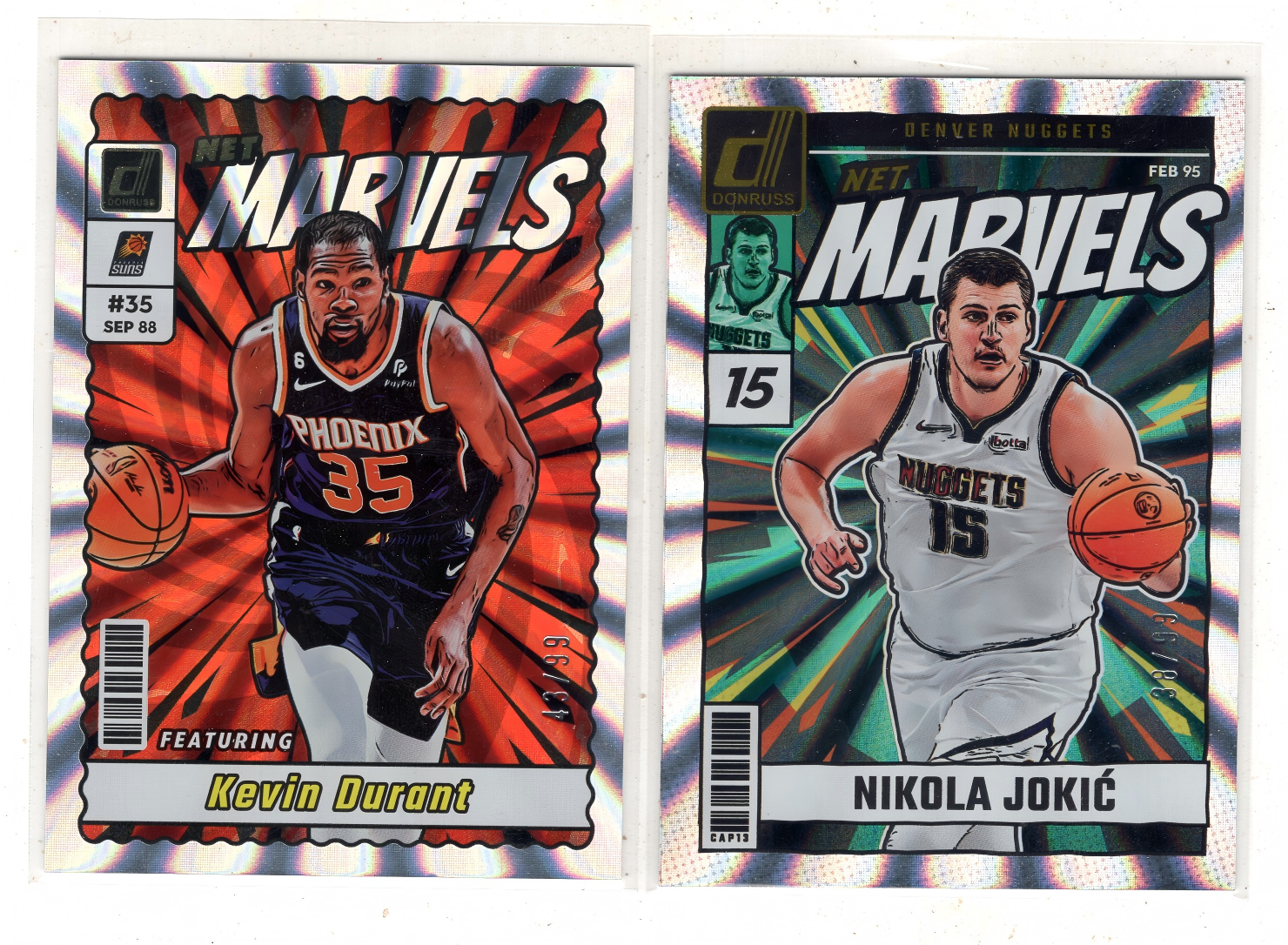 2024-25 Panini Donruss lot 【来拆波卡】太阳 掘金 杜兰特 约基奇 杜蕾斯 漫威 佛光折 99编 jjdk