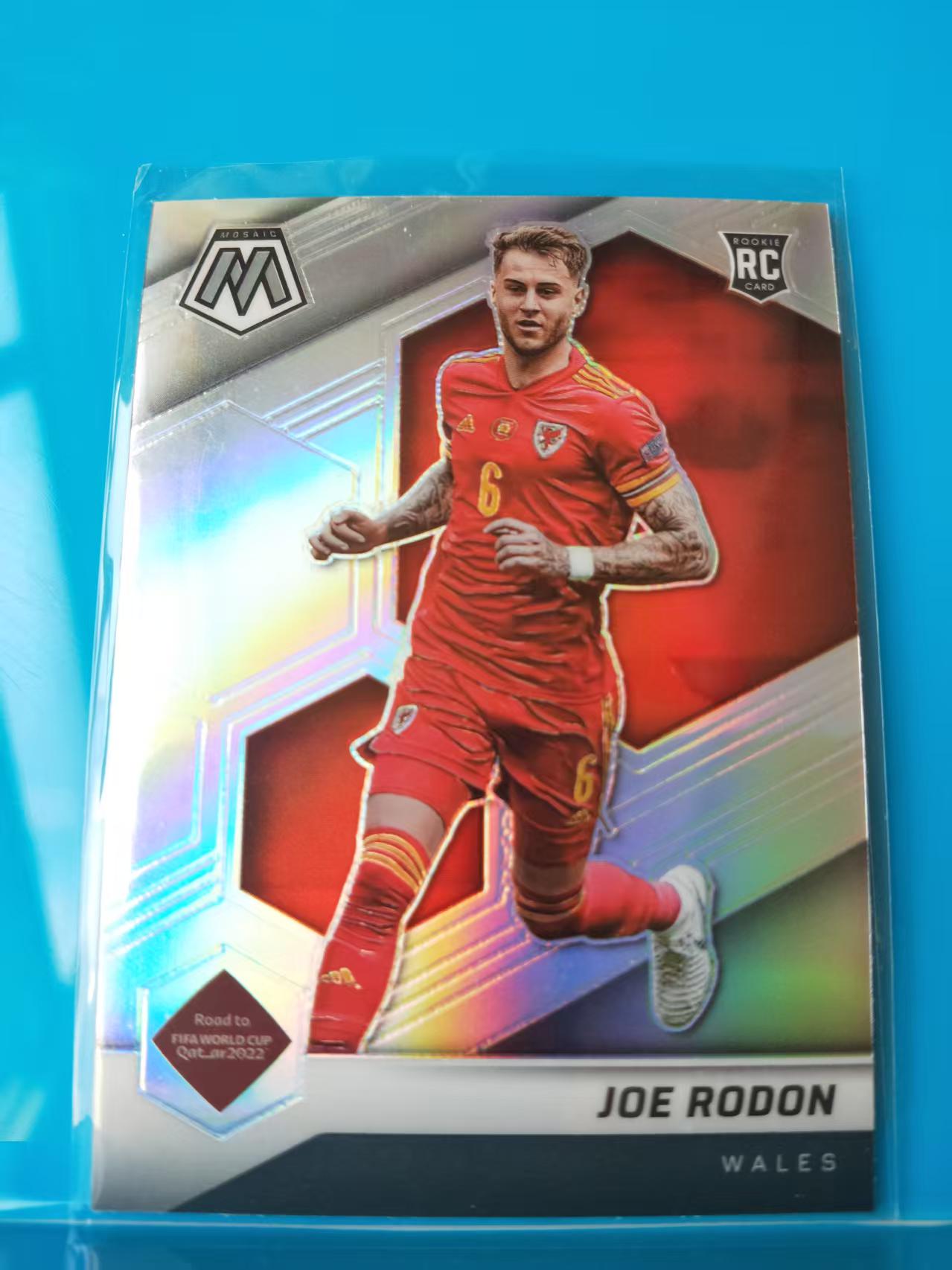 2021-22 Panini Mosaic joe rodon 乔 罗登 新秀RC 威尔士  22年世界杯 马赛克 银折 卡品如图 X001A