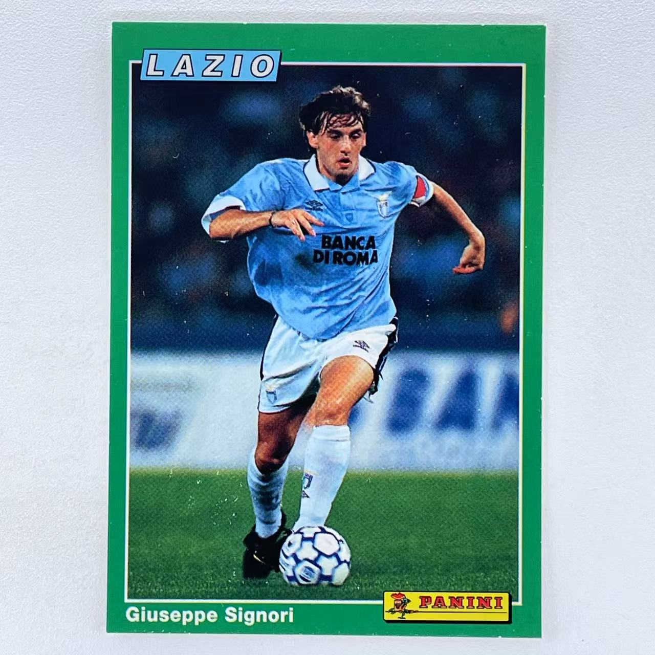 X 1991-92 Panini Score Giuseppe Signori 西格诺里 意大利 拉齐奥 帕尼尼 意甲 元年 日版 稀有经典 轻印如图 美#