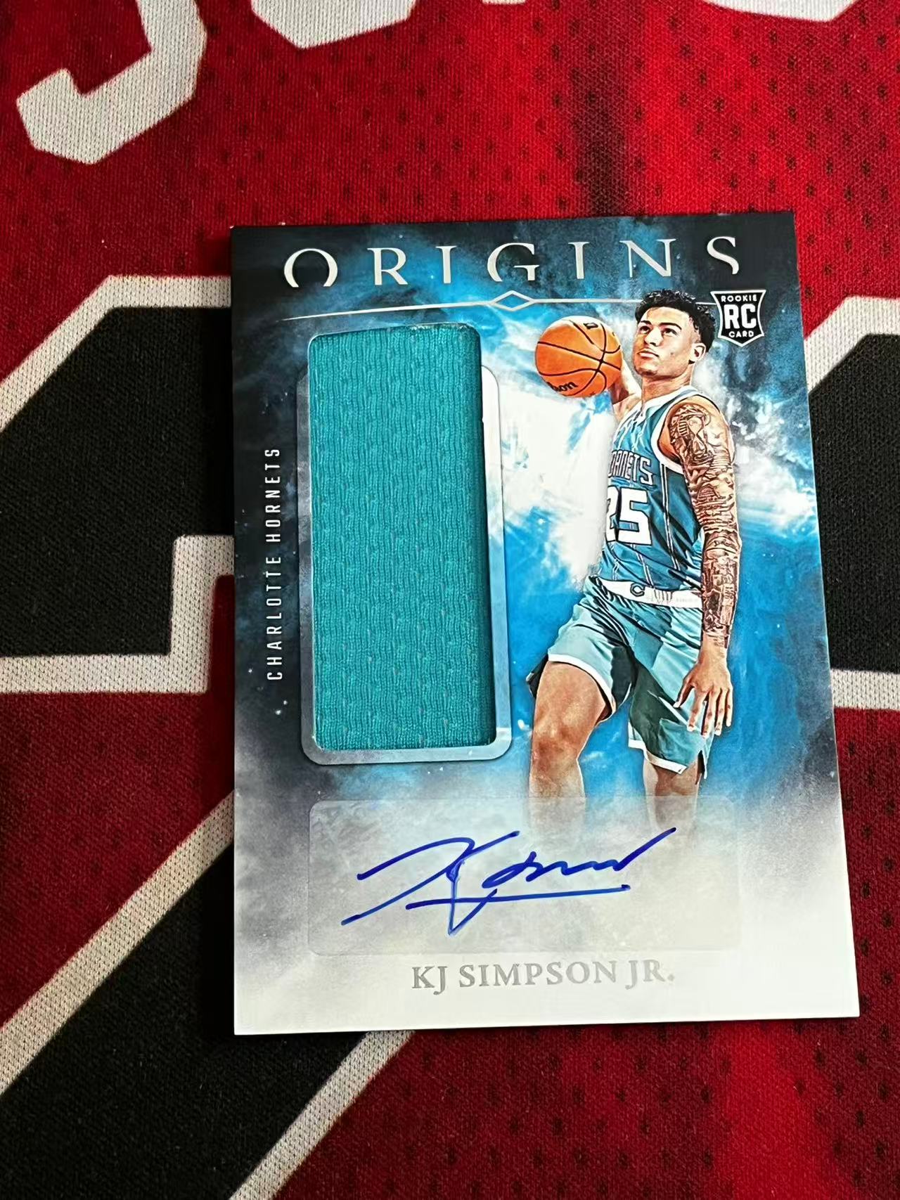 【接寄拍费率低至5%含卡淘手续费】2024-25 PANINI ORIGINS 起源系列 黄蜂 新秀RC 小KJ辛普森 RJA 球衣物料切割签字卡 专收凑套必备【烂臭嘴拍卖】