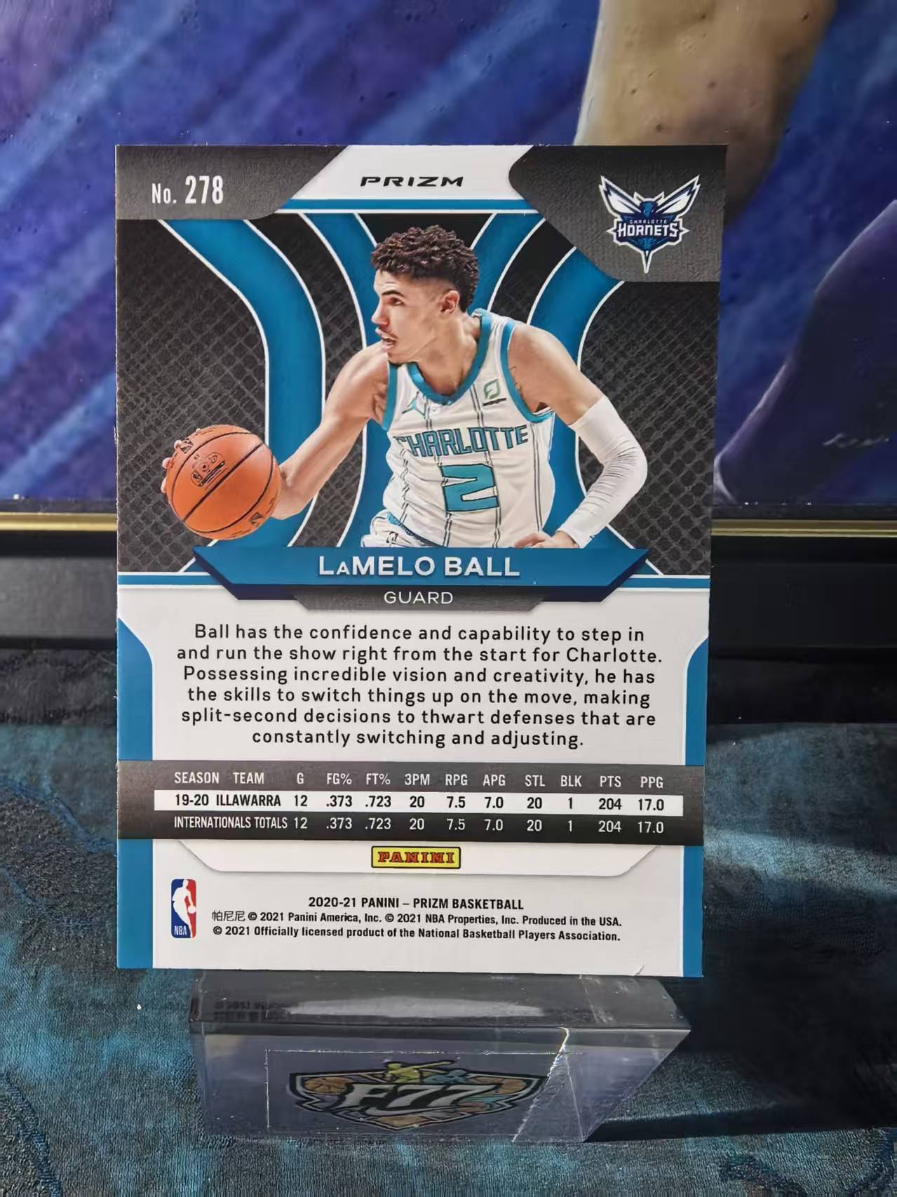 2020-21 Panini Prizm LaMelo Ball Pz 黄蜂 新秀RC 拉梅洛 鲍尔 三球 银折 正银折 base 值得珍藏 凑套 微瑕 收藏必备 狗夏