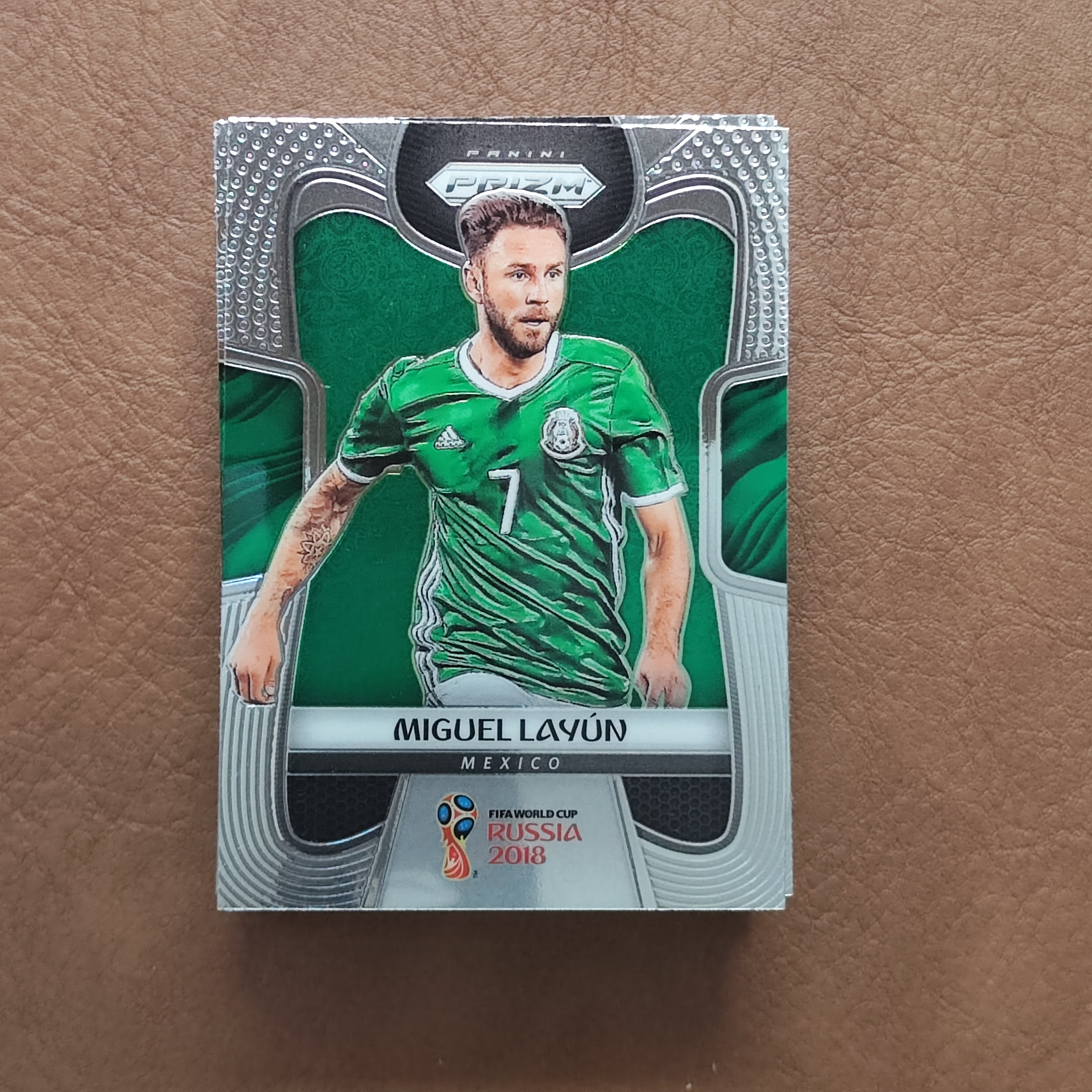 2018 panini Prizm Fifa World Cup 俄罗斯世界杯 Miguel Layun 米格尔 拉云 墨西哥  卡品如图 Y0039