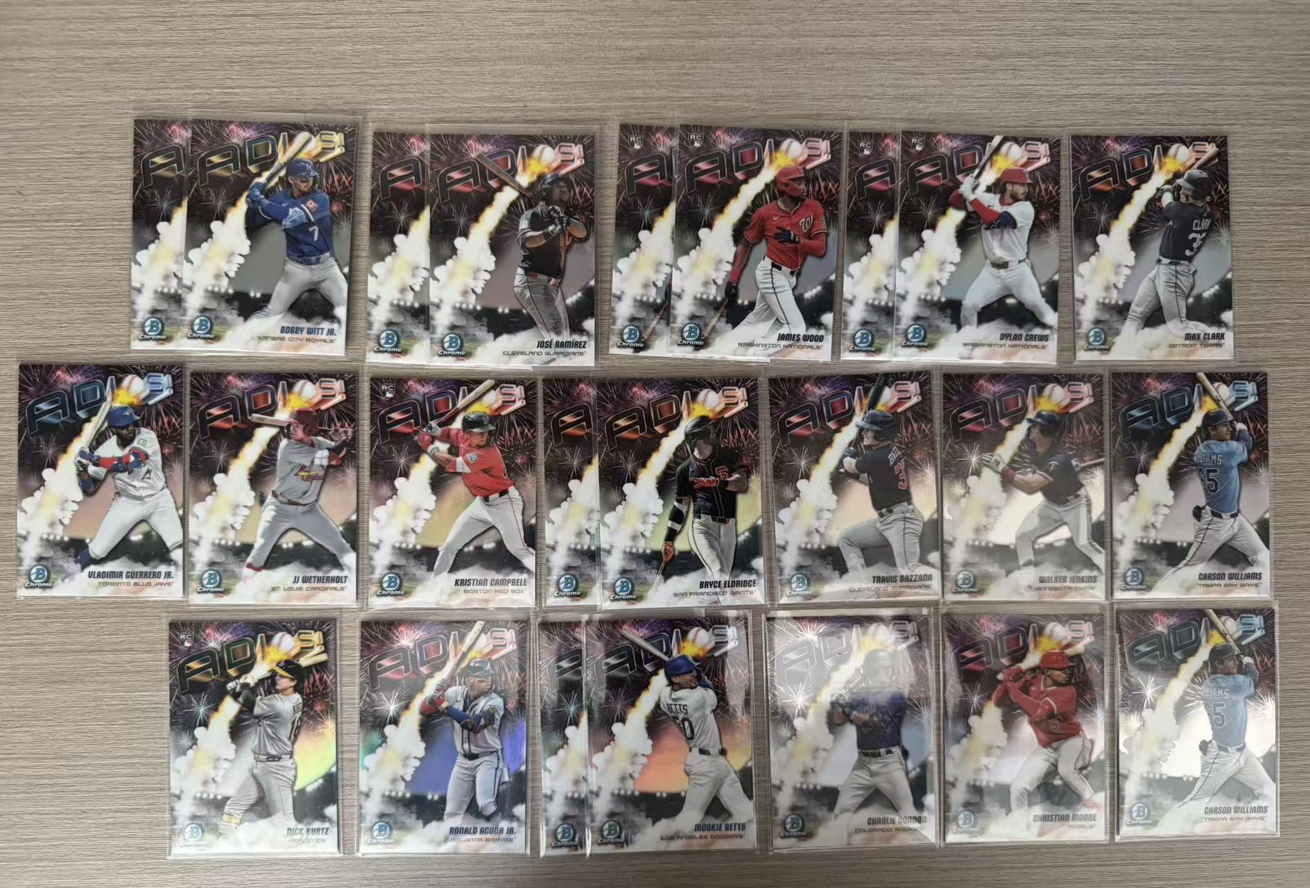 2025 Topps Bowman Chrome Nick Kurtz RC 奥克兰运动家 尼克 库特兹 Adios 特卡Lot 部分重复 卡品如图 凑套收藏