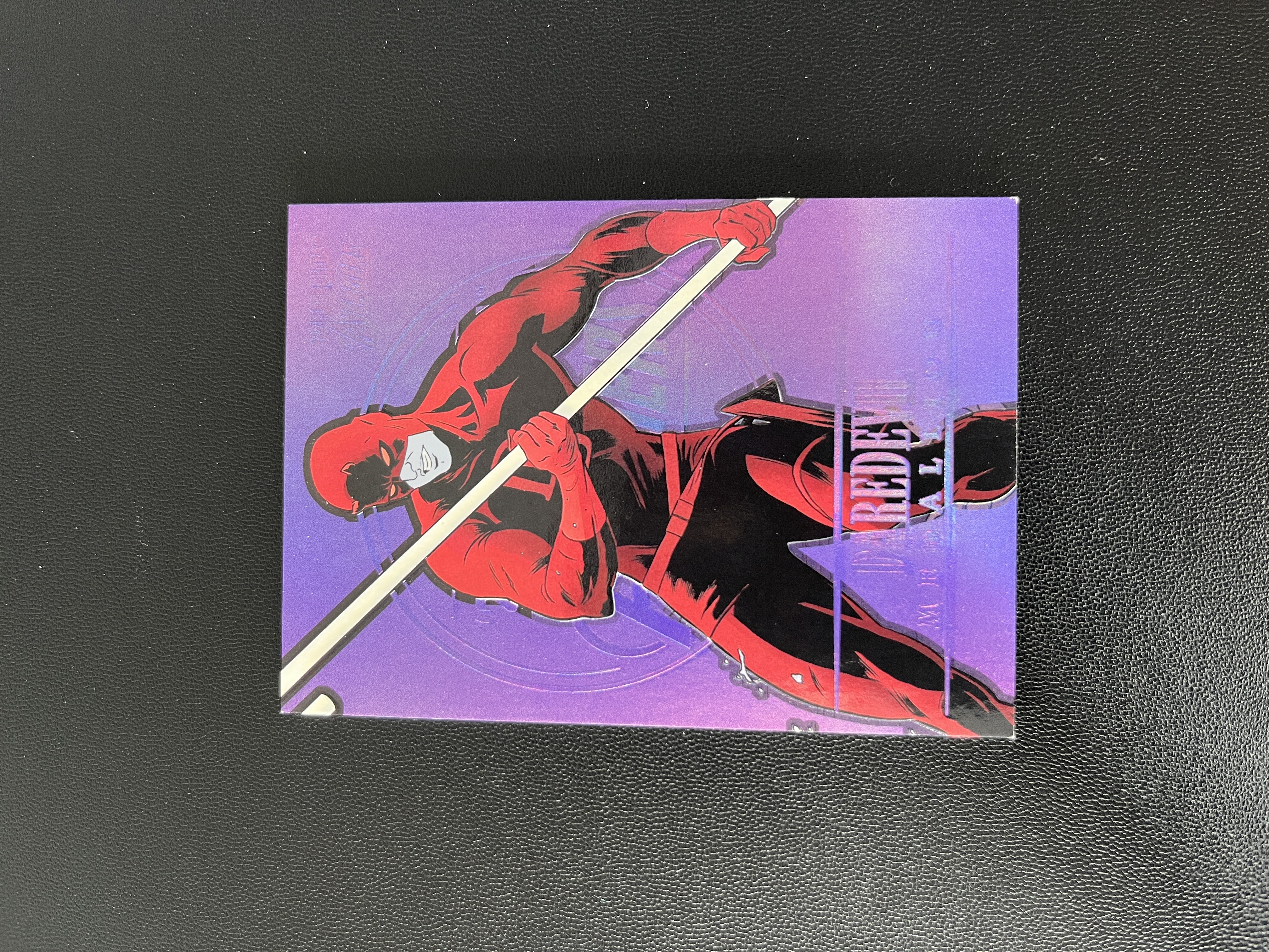 2022 Fleer Marvel (MCU) Daredevil 【禄卡拍卖】漫威弗莱尔终极复仇者联盟 夜魔侠 紫奖章特卡 紫折 紫平行 #M-10 10.31-光头-Z11