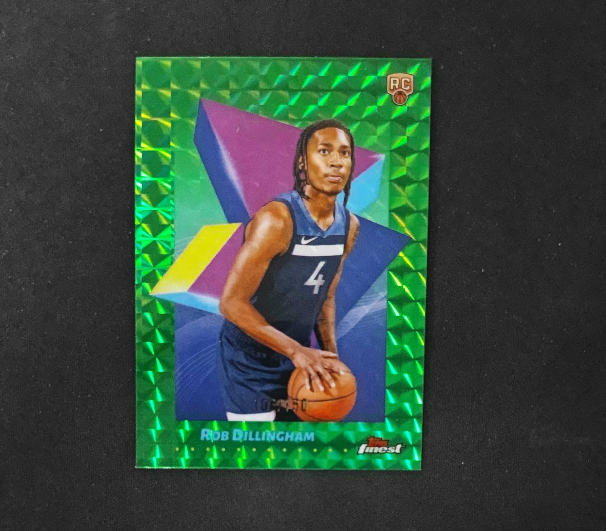 2025 Topps Finest Robert Dillingham RC 【SC拍卖】TF 新秀 迪林厄姆 108/150编 绿马赛克 收藏必备(leung)