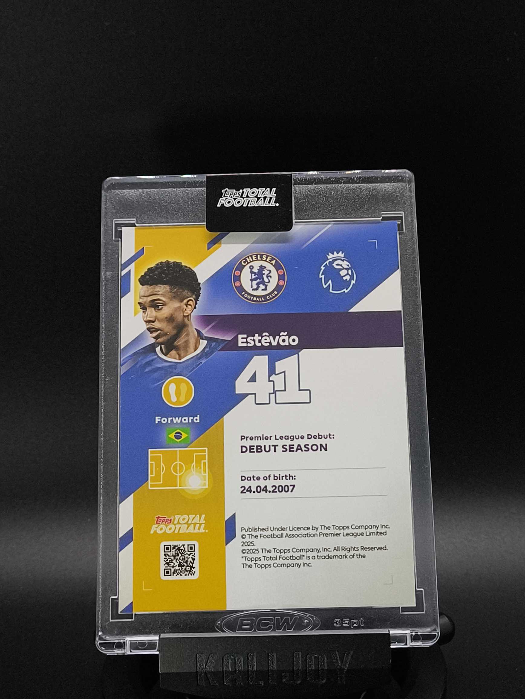 2025-26 Topps Total Football Estêvão RC 埃斯特旺 切尔西 巴西 1/10编 首编 英超 新秀 TTF 原封砖