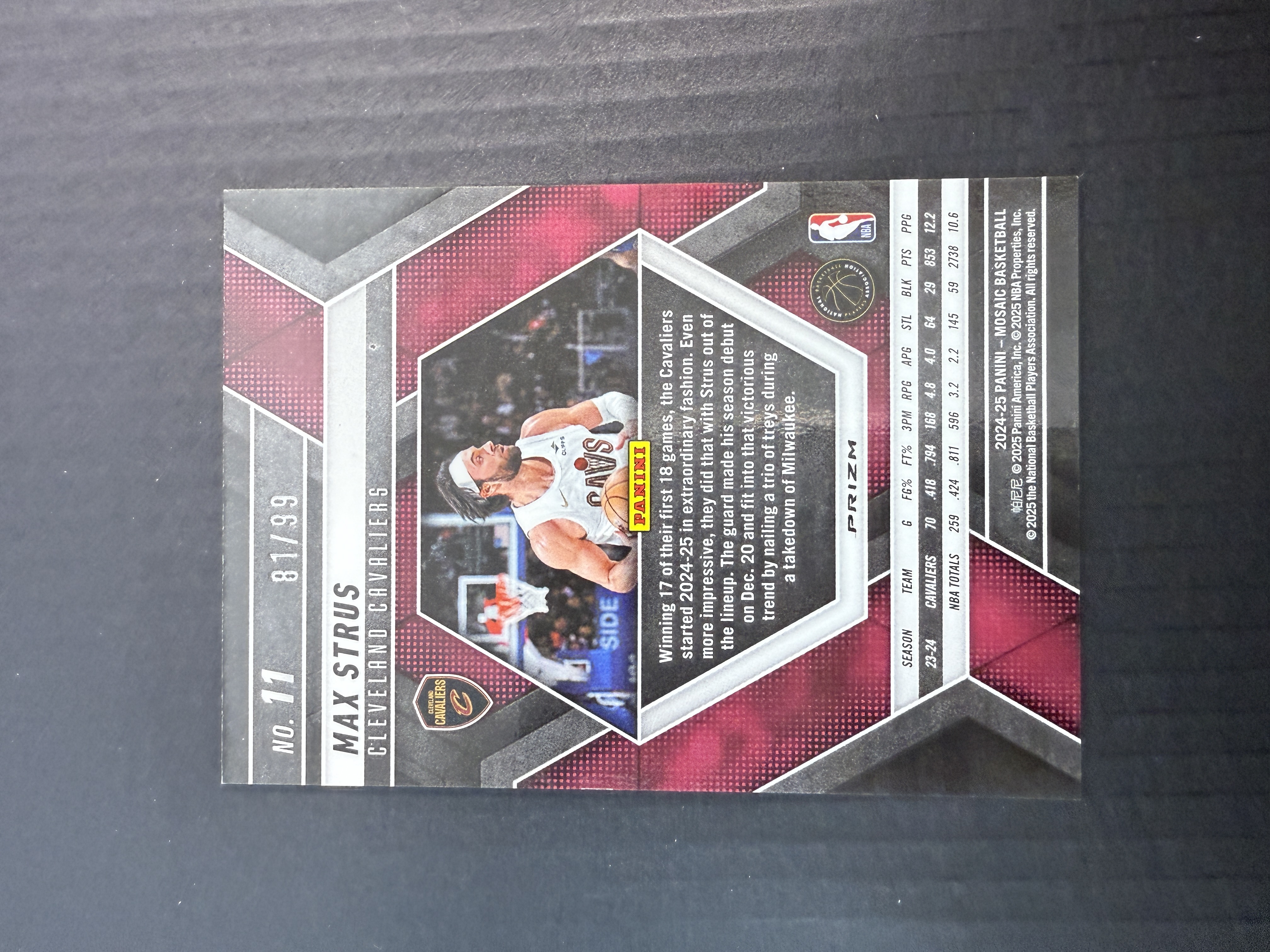 【GOAT山羊拍卖】航 2024-25赛季 马赛克mosaic系列 斯特鲁斯 紫马赛克折 /99 骑士选图 品相如图