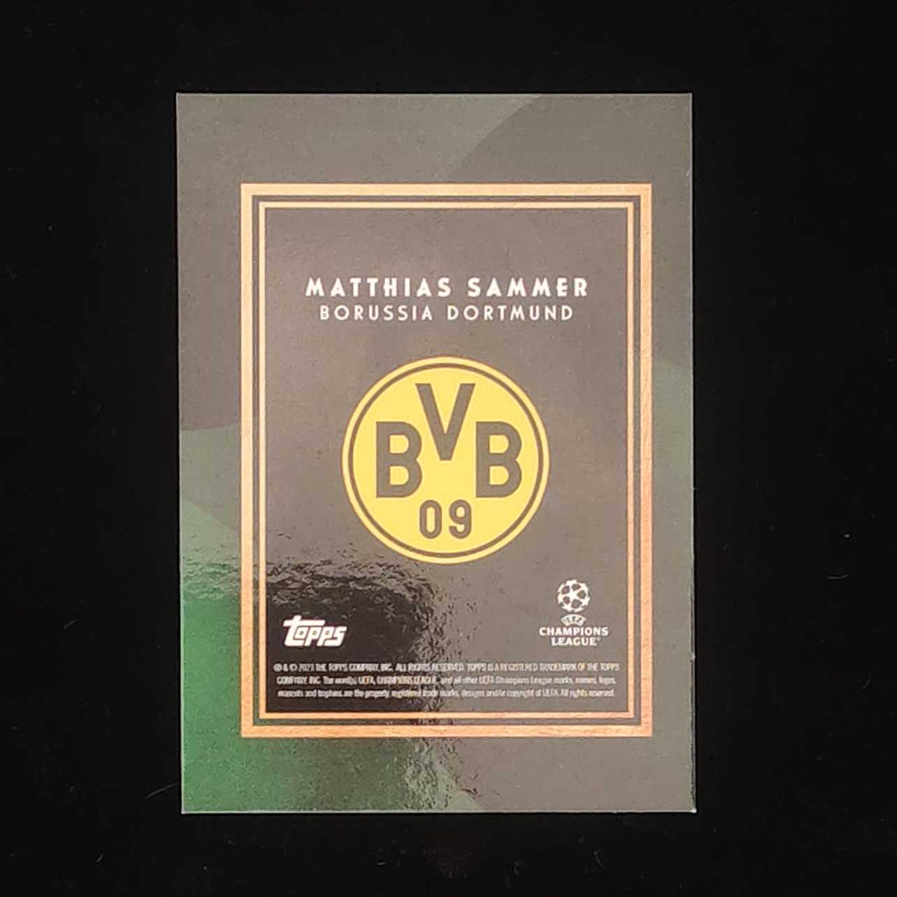 2023 Topps Deco MATTHIAS SAMMER 德科 多特蒙德 萨默尔 99编 签字 卡品如图 收藏必备