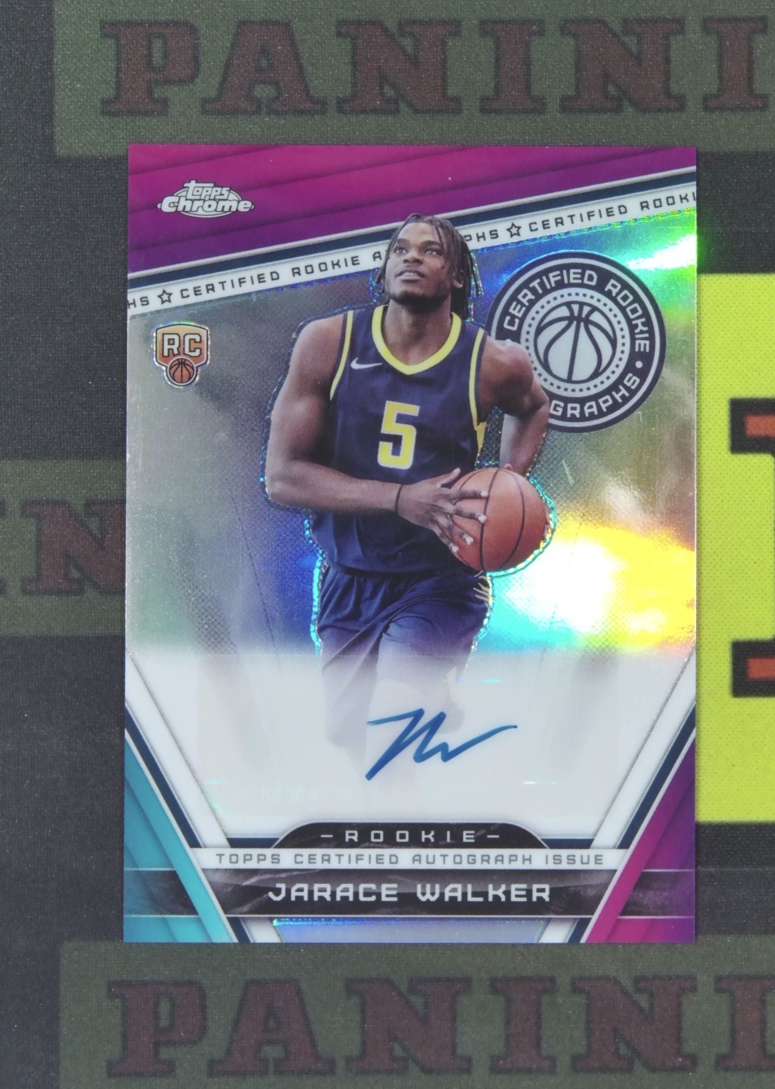 2023-24 Topps Chrome Jarace Walker RC Nirvana Project 贾雷斯 沃克 步行者 新秀 签字 银折 折射 TC 卡品如图 收藏必备 zz001