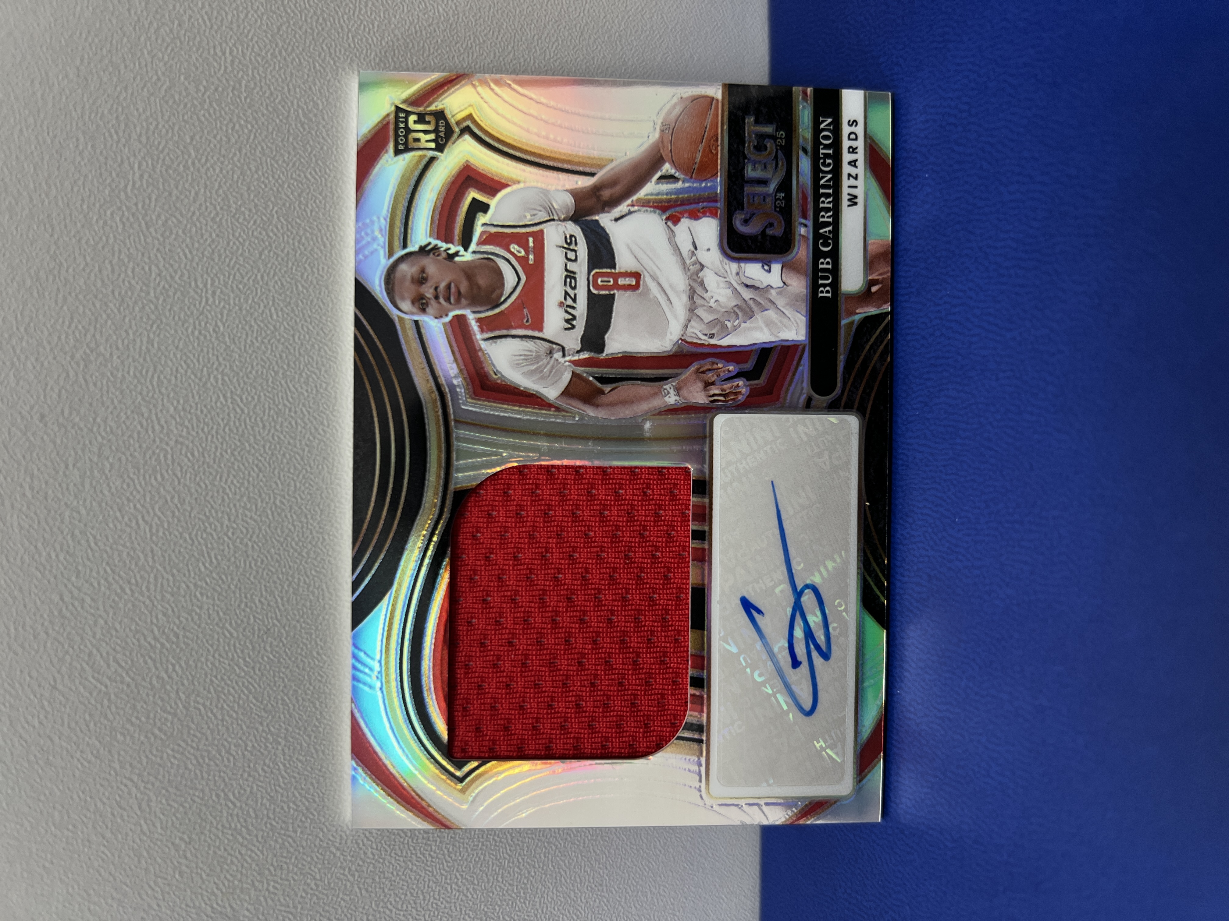 2024-25 Panini Select Bub Carrington RC #JRS-BUB 巴布 卡灵顿 奇才队 签字 新秀 RJA 物料 99编