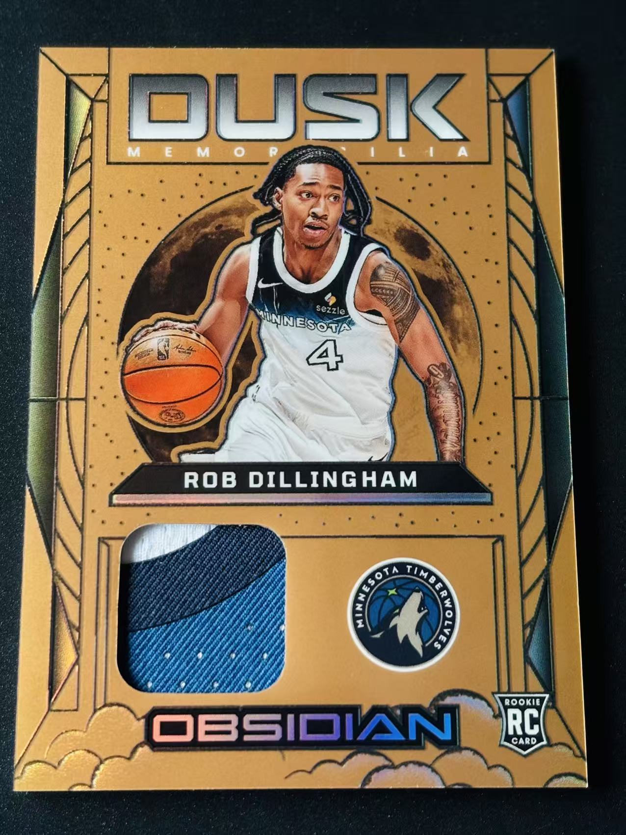 2024-25 Panini Obsidian rob dillingham RC 黑曜石 森林狼 新秀 罗伯特 迪林厄姆 60编 DUSK 小窗 3色 patch 不累计