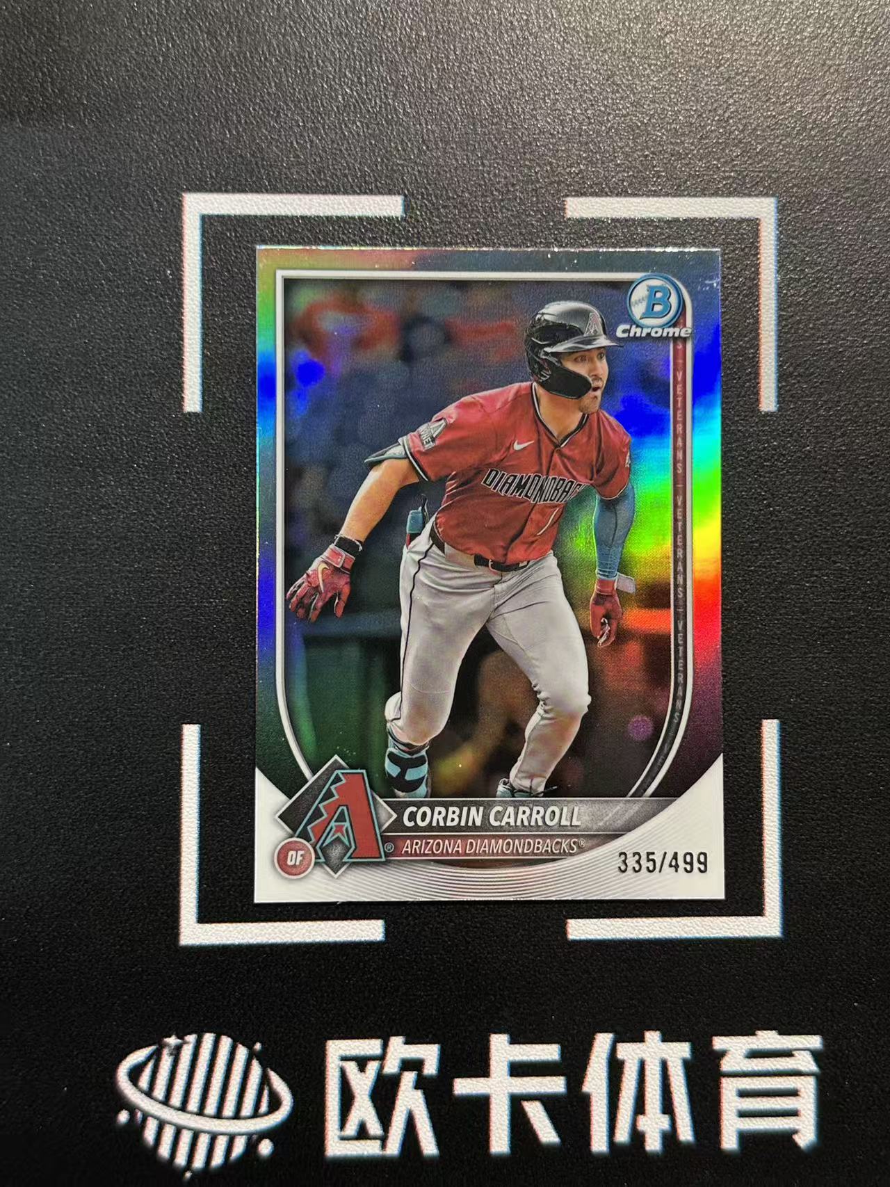 2025 Topps Bowman Chrome Corbin Carroll 【欧卡体育】鲍曼TC 科尔宾 卡罗尔 499编 银折 响尾蛇 卡品如图(YDD)